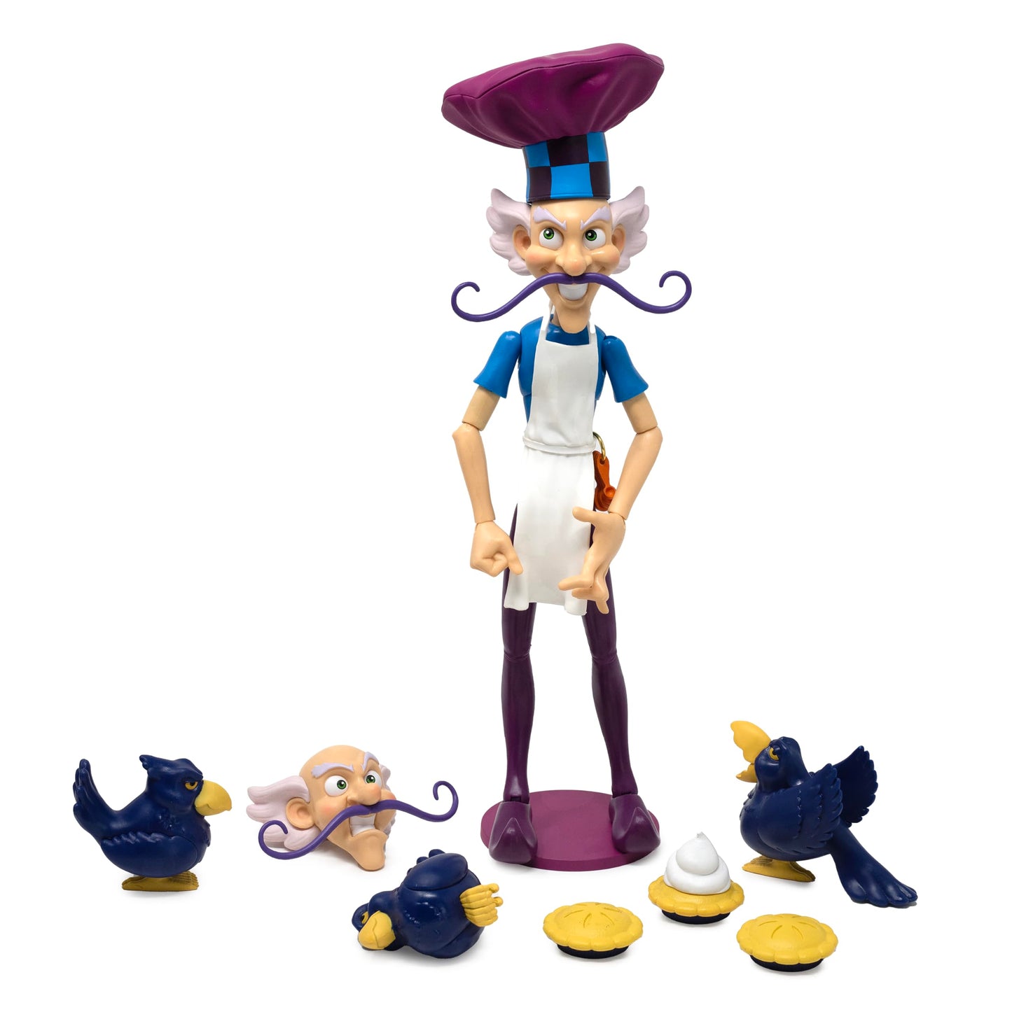 Boss Fight Studio Strawberry Shortcake Deluxe Purple Pie Man Figure – 1:12 Scale, Highly Articulated, Scented with Accessories