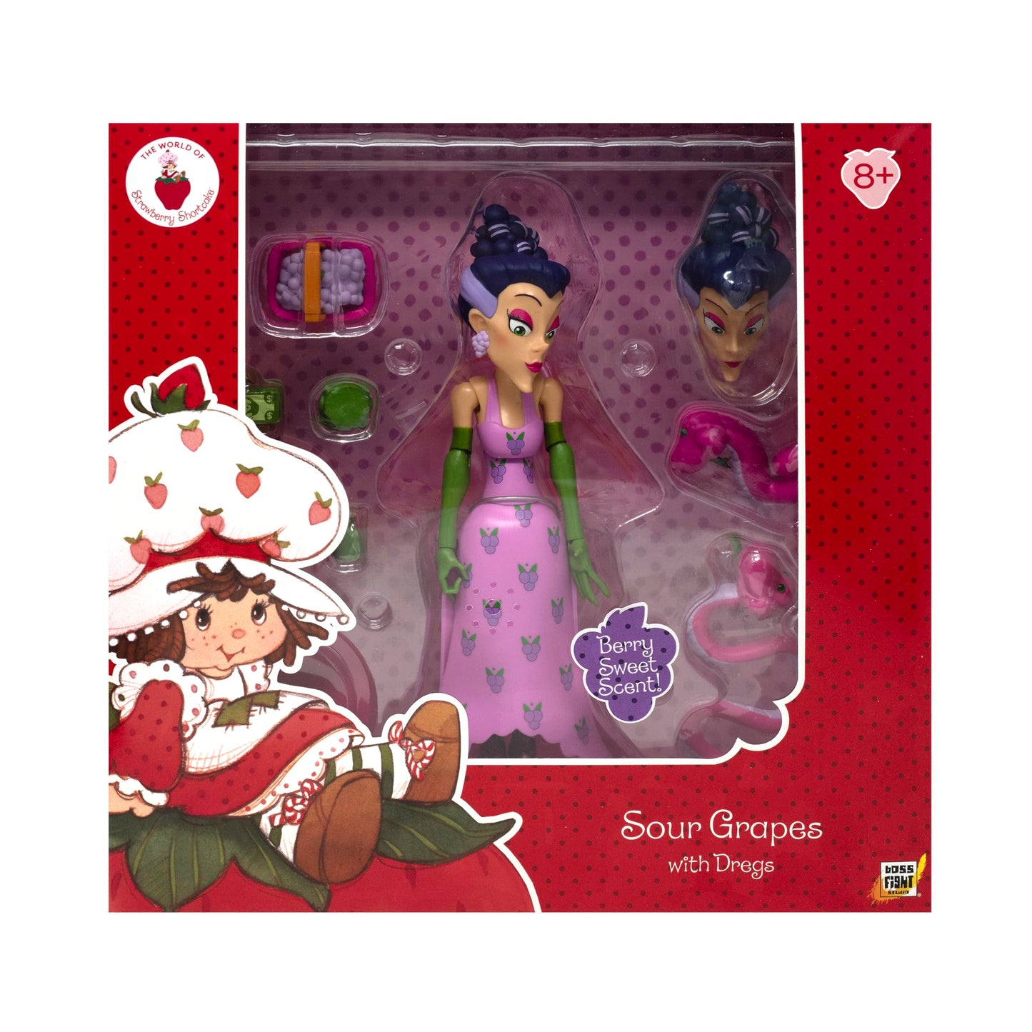 Boss Fight Studio Strawberry Shortcake Deluxe Sour Grapes – 1:12 Scale Collectible Figure