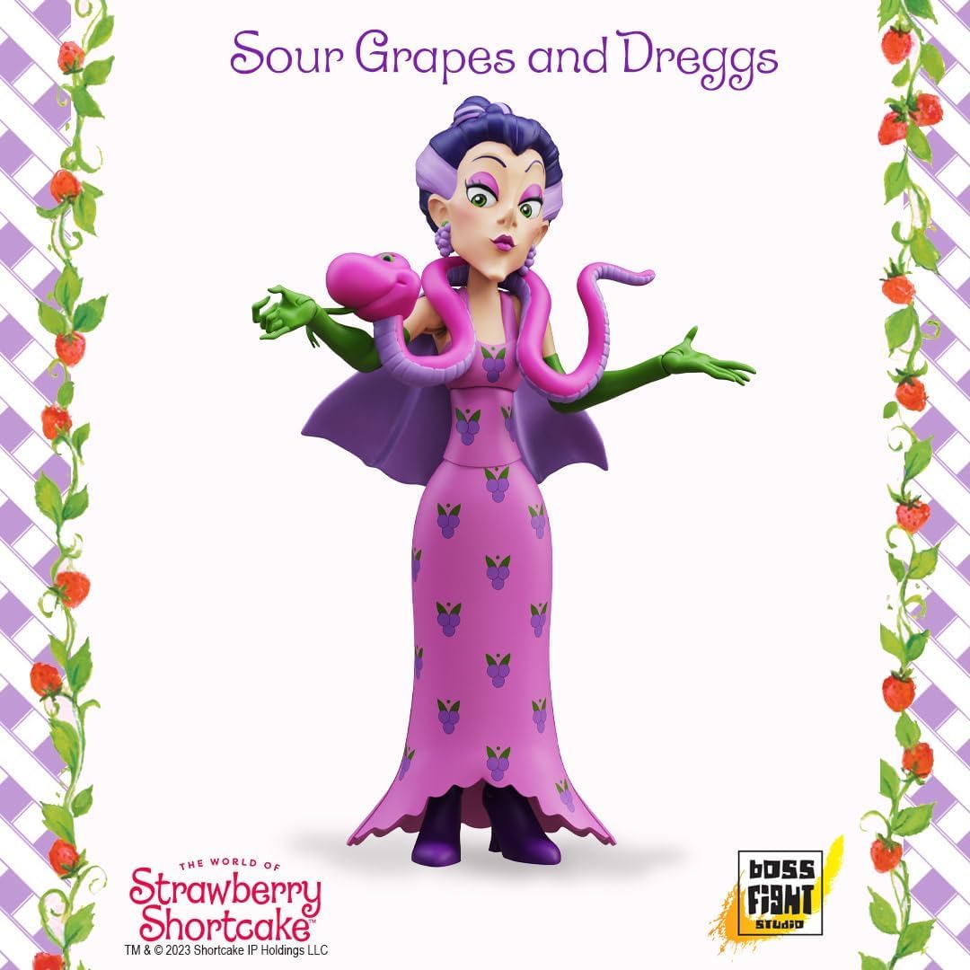Boss Fight Studio Strawberry Shortcake Deluxe Sour Grapes – 1:12 Scale Collectible Figure