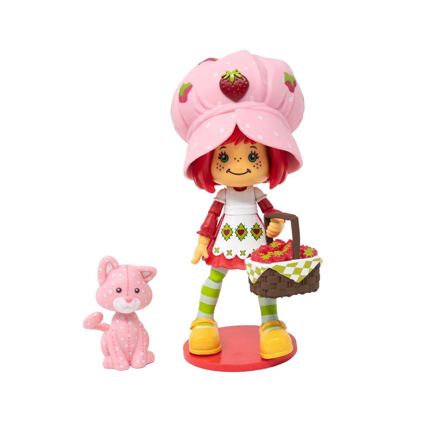 Boss Fight Studio Strawberry Shortcake & Custard Kitten Figure – 1:12, Scented, Highly Articulated