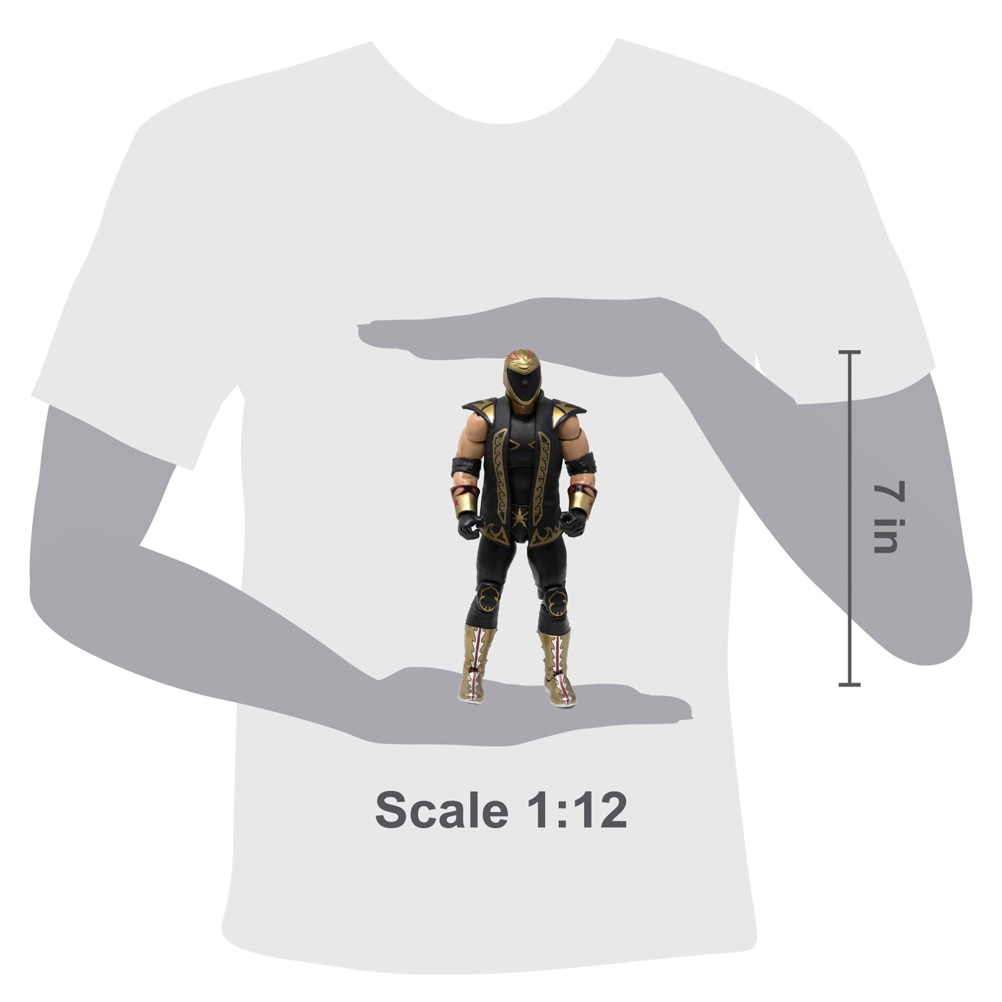 Boss Fight Studio Legends of Lucha Libre Tinieblas Jr. 1:12 Action Figure – Premium Poseability & Accessories