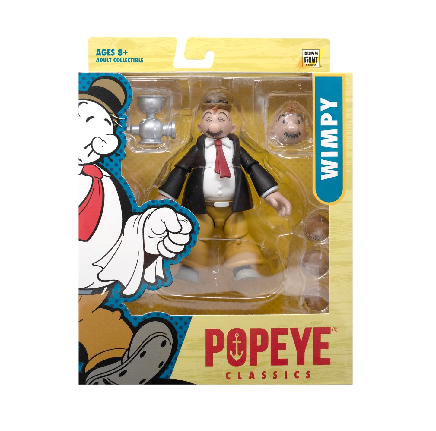 Boss Fight Studio J. Wellington Wimpy – Popeye Wave 2 1:12 Action Figure with Accessories