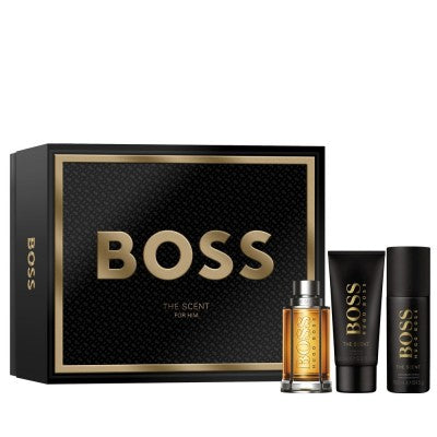 Hugo Boss Boss The Scent Gift Set 100ml EDT + 100ml Shower Gel + 150ml Deodorant Spray
