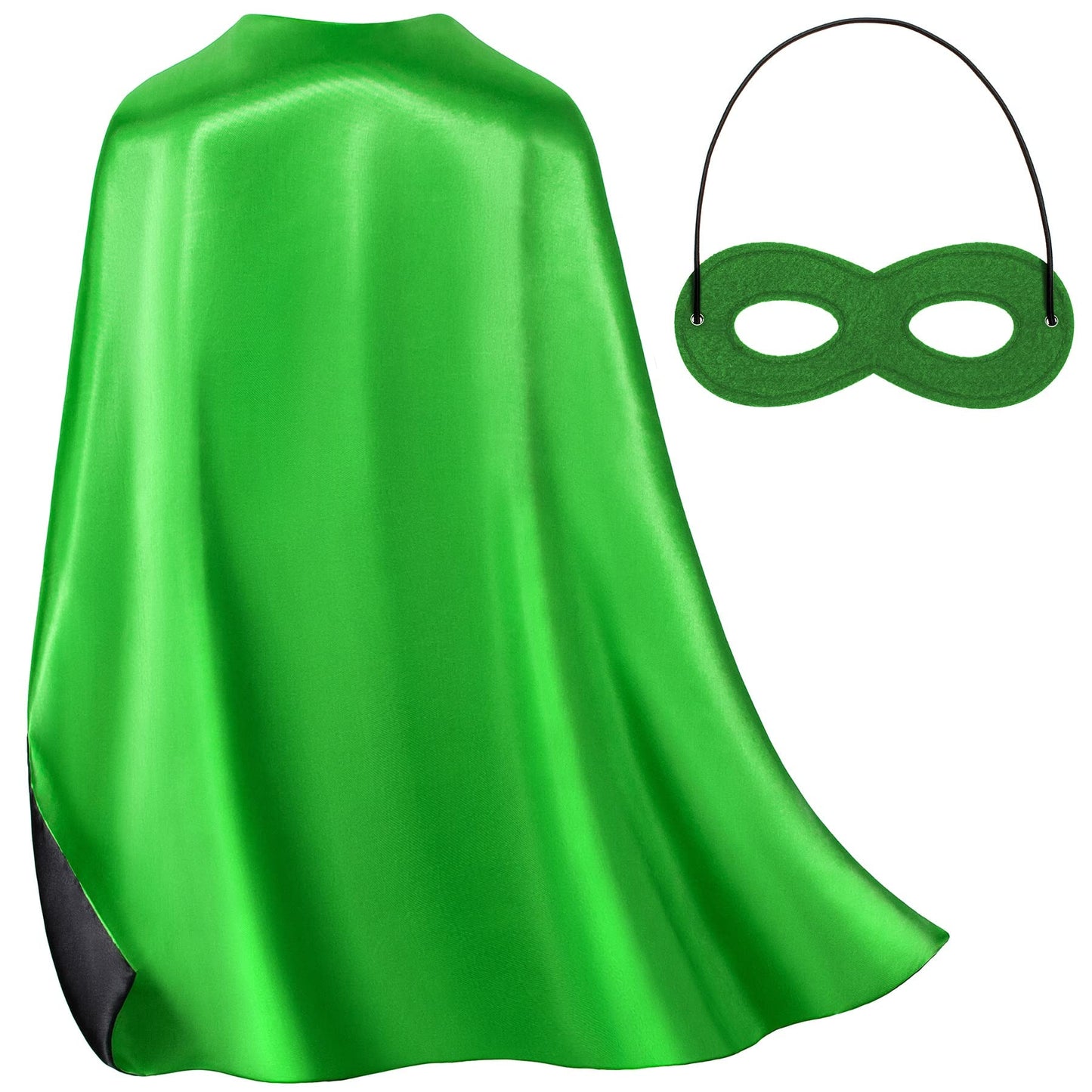 Bosvin Double-Sided Green Superhero Cape and Mask for Kids | Dress-Up, Halloween & Parties