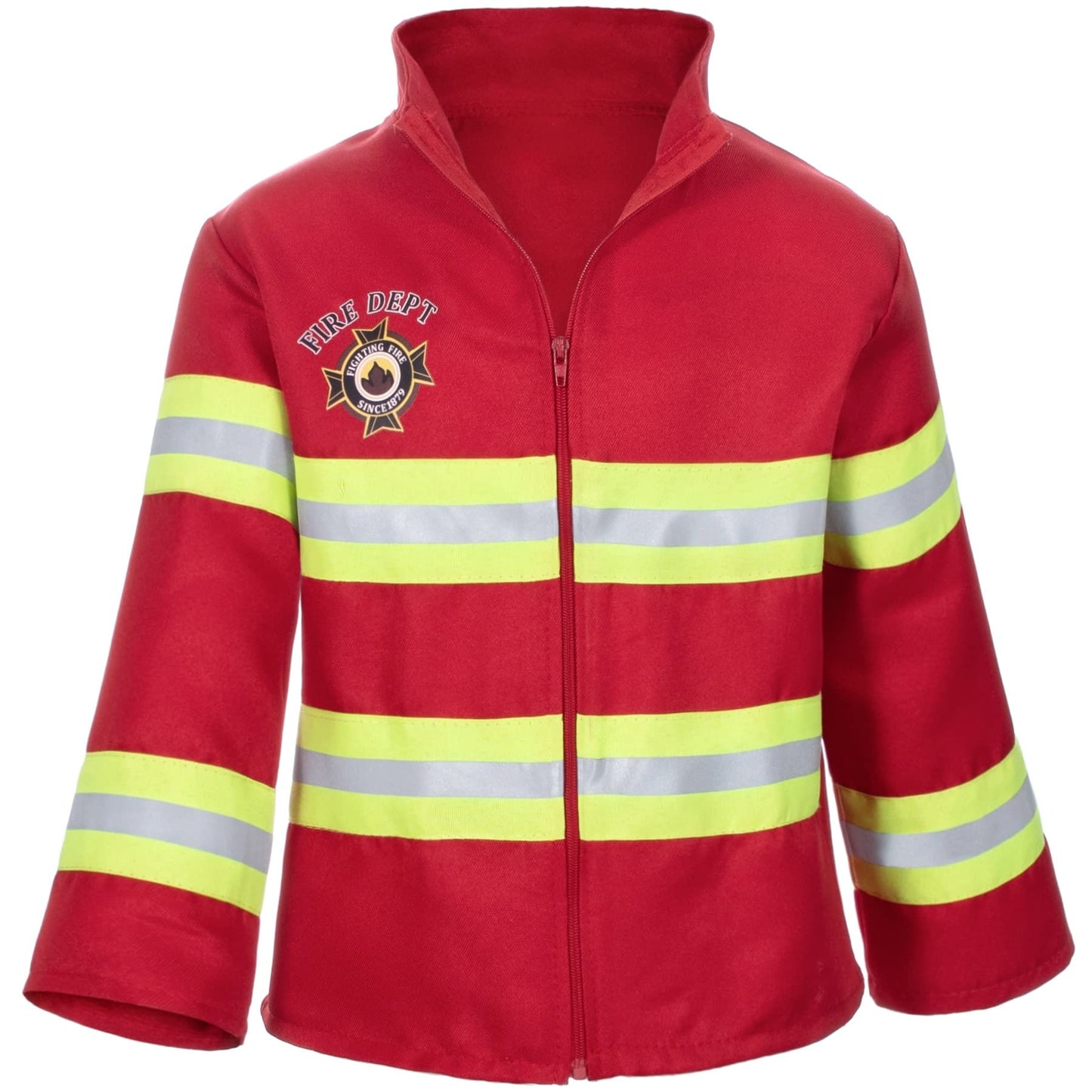 Bosvin Kid's Fireman Costume — 8-Piece Firefighter Dress-Up Set for Boys & Girls (3T-4T)