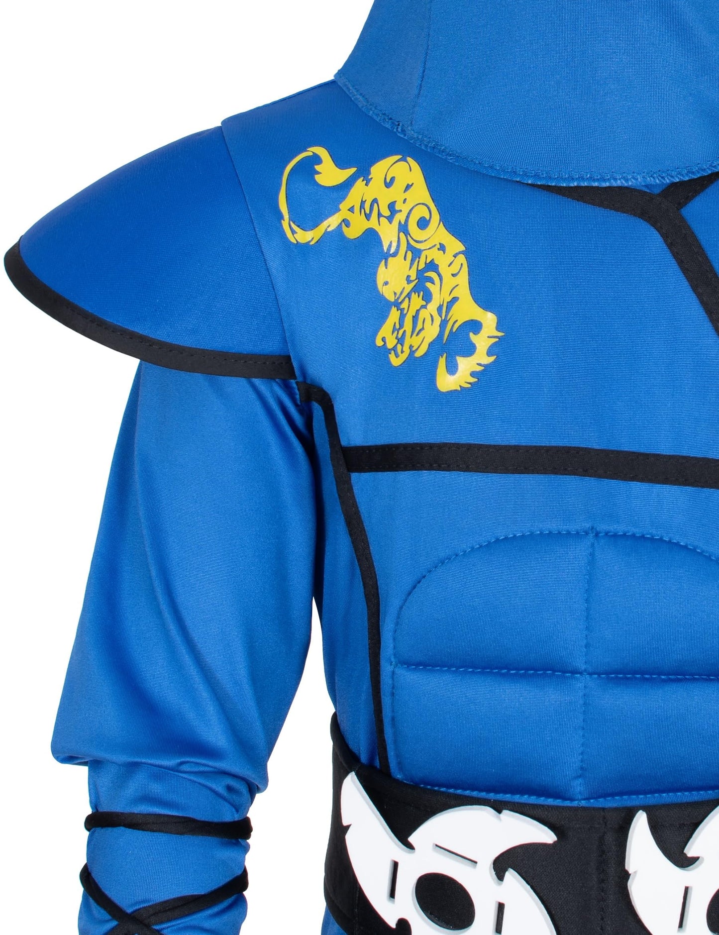 Bosvin Kids Ninjia Costume Blue Muscle Ninja Suit – for 8-10 Years | Deluxe Ninja Toys