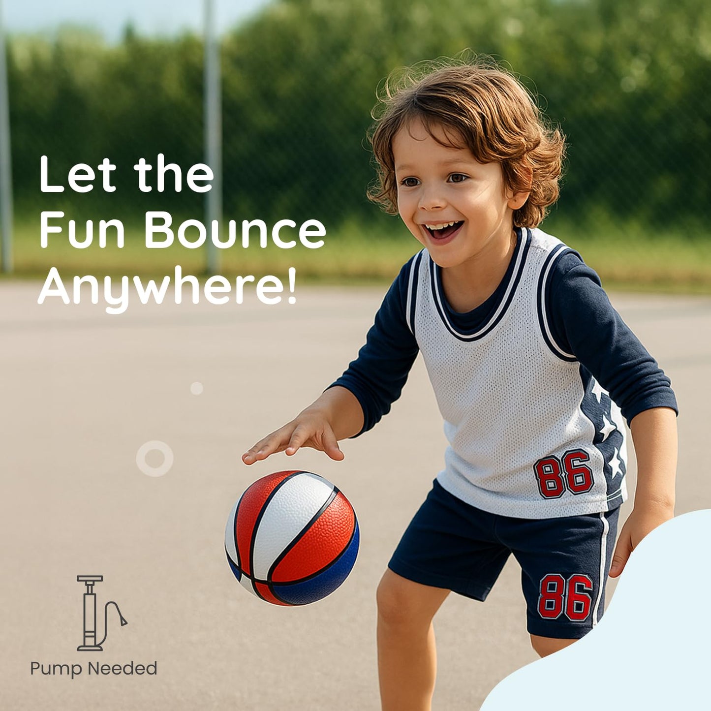 Botabee Mini Basketball Set 3 Pack – 7in Size 3 Indoor/Outdoor Arcade Balls