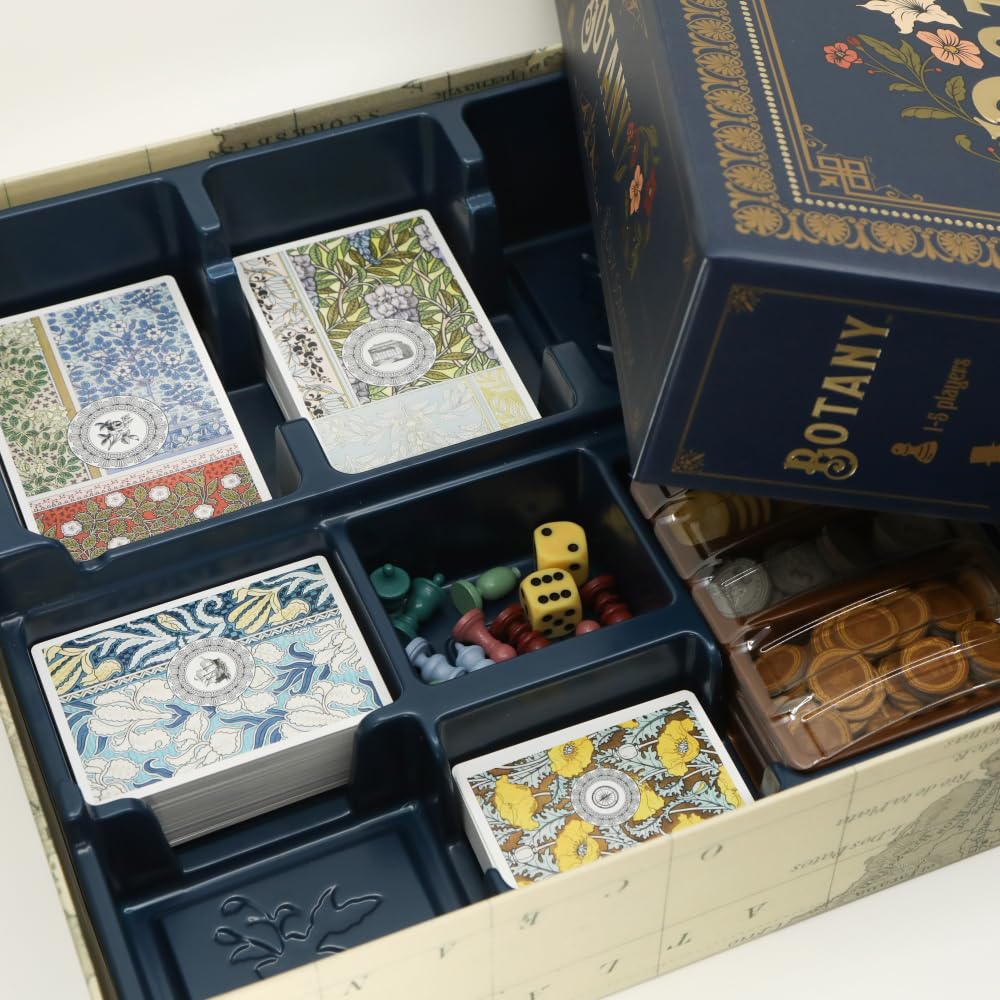Botany Board Game by Dux Somnium Games | Victorian Flower Hunting for Plant Lovers | 1-5 Players, Ages 8+