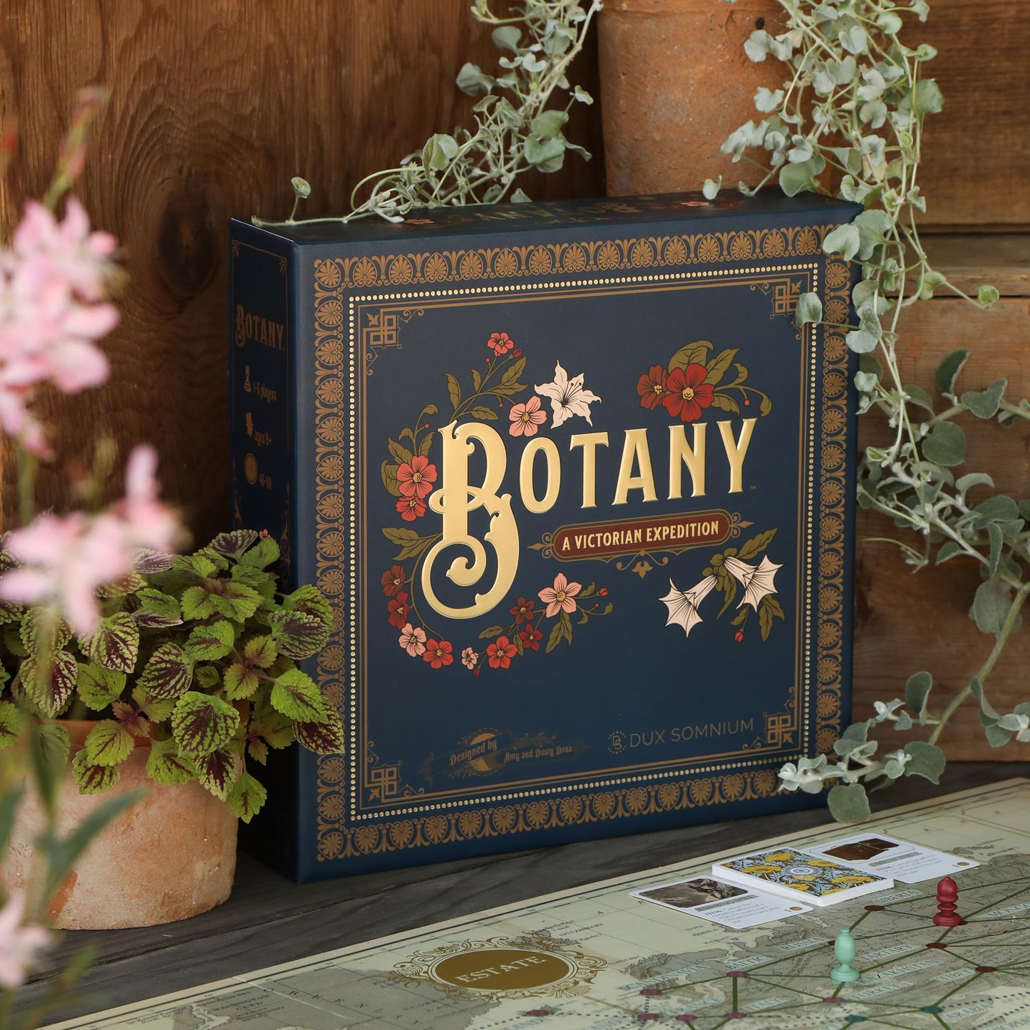 Botany Board Game by Dux Somnium Games | Victorian Flower Hunting for Plant Lovers | 1-5 Players, Ages 8+