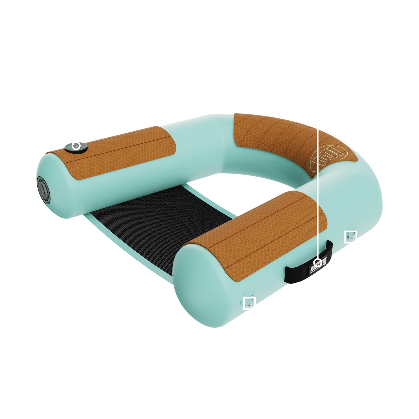 BOTE Hangout Suite Floating Sling Chair – Portable Pool & Lake Lounger (Includes Pump)