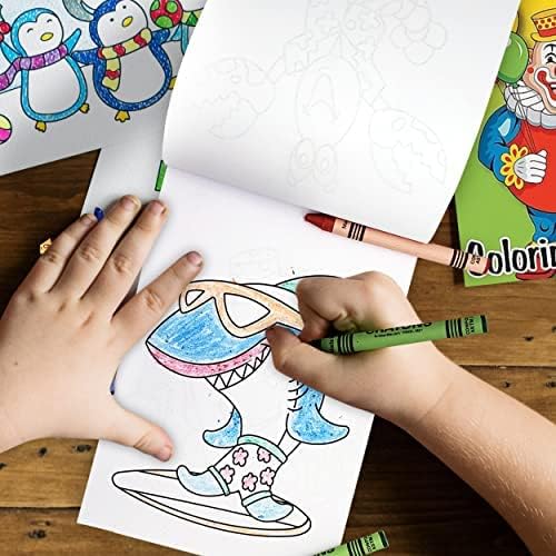 Bottles N Bags Bulk 72 Mini Coloring Books with Crayons – Party Favors & Classroom Giveaways (72 Pack)