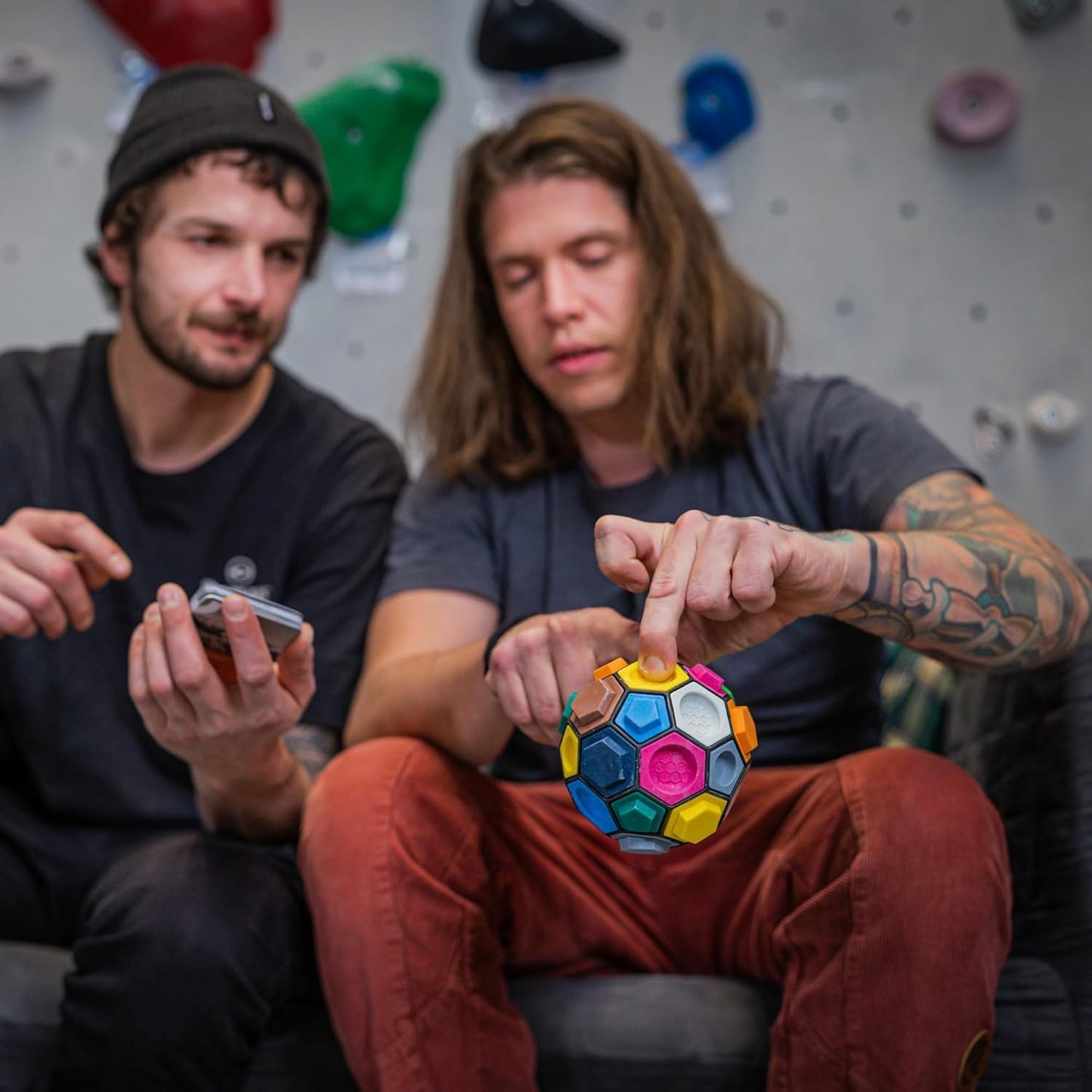 BOULDER BALL BOULDERBALL Basic 3D Climbing Ball — Pocket-Sized Puzzle & Travel Climbing Toy