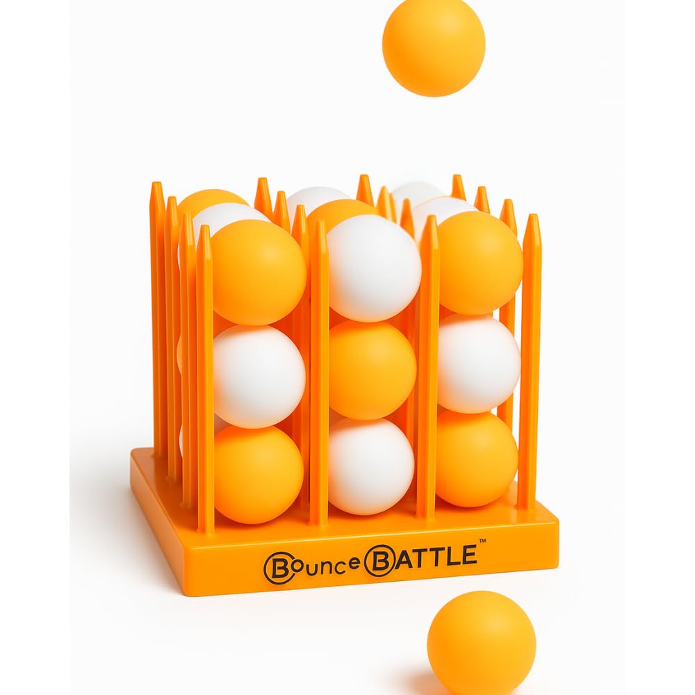 Bounce Battle™ Marbled Edition – Fast-Paced Family Party Game (27 Balls)