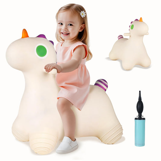 Bouncy Pals Unicorn Hopping Horse — Toddler Indoor/Outdoor Ride-On Inflatable Bouncer