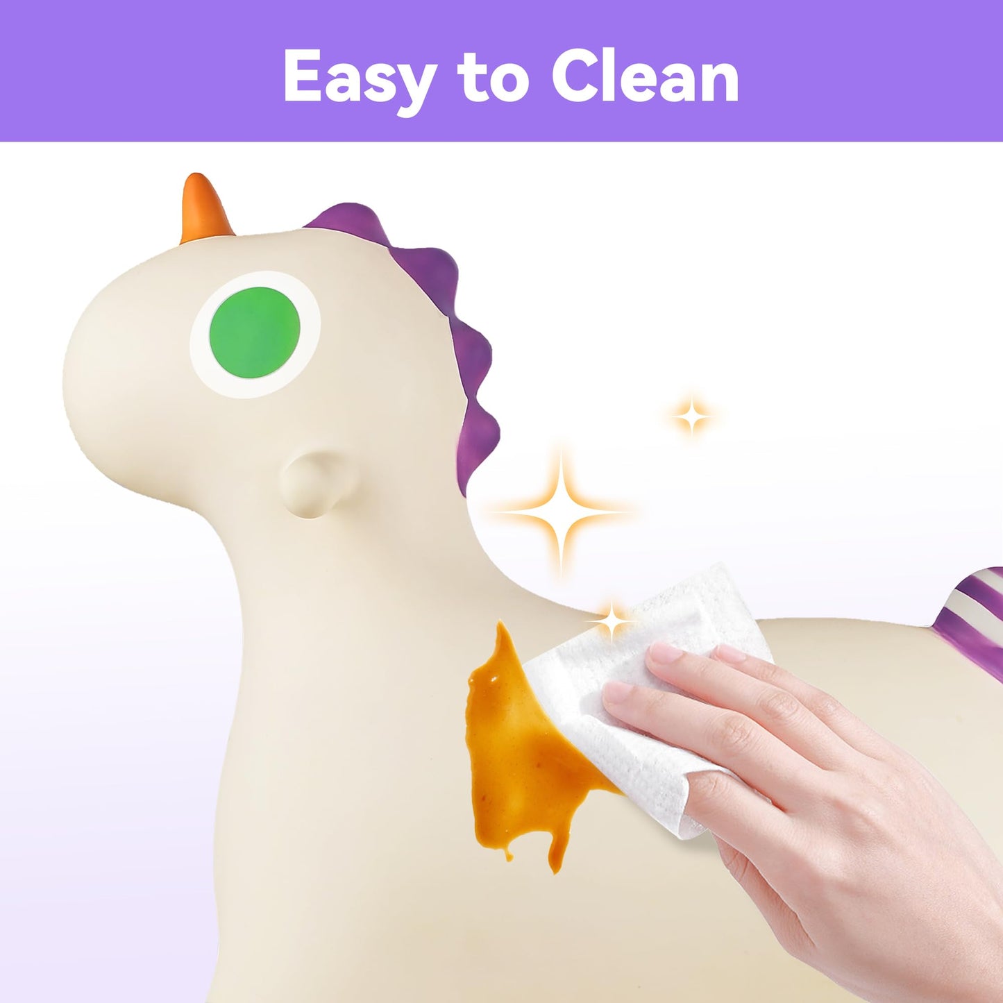 Bouncy Pals Unicorn Hopping Horse — Toddler Indoor/Outdoor Ride-On Inflatable Bouncer