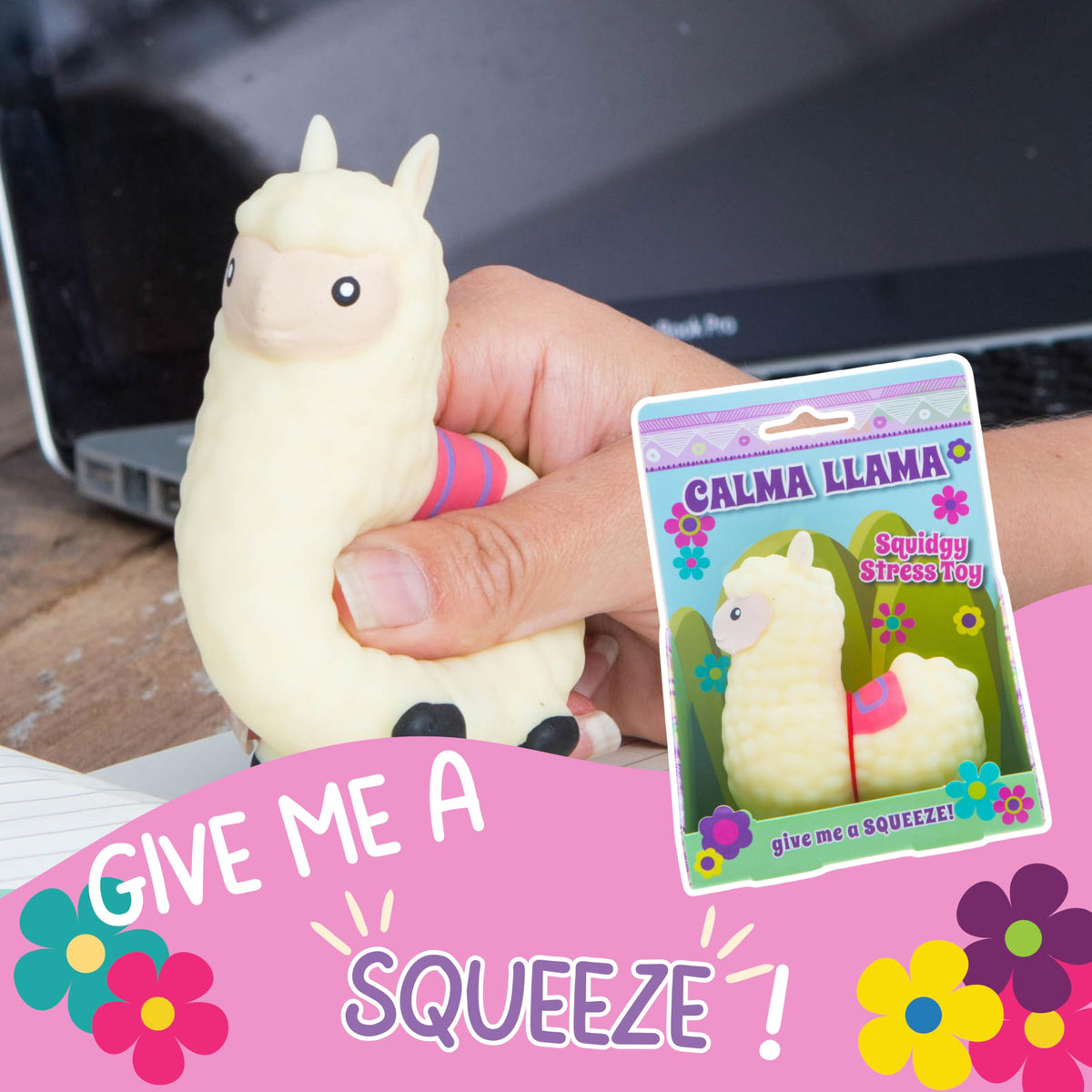 Boxer Gifts Calma Llama Stress Relief Toy | Llama Fidget & Desk Accessory