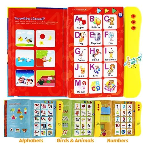 Boxiki Kids Preschool ABC Sound Book – Interactive Alphabet Learning Toy for Ages 3+