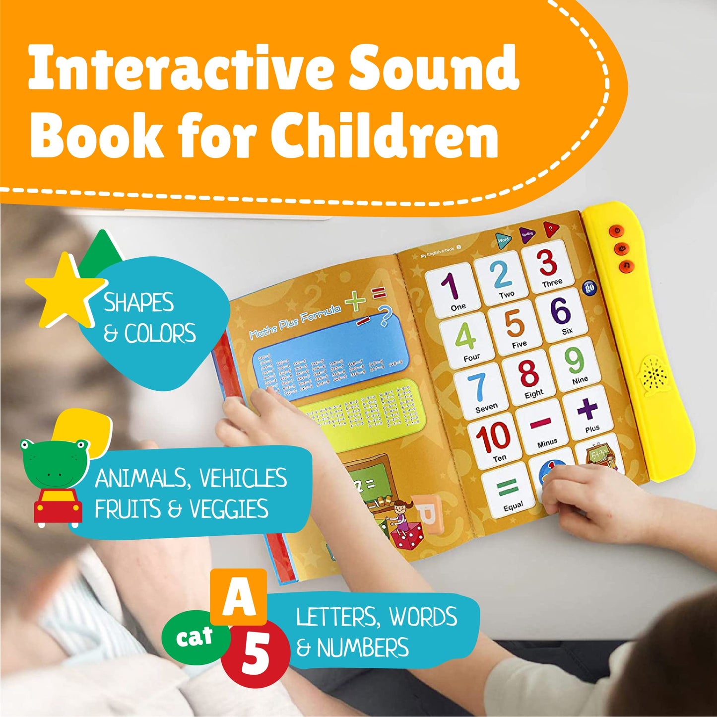 Boxiki Kids Preschool ABC Sound Book – Interactive Alphabet Learning Toy for Ages 3+