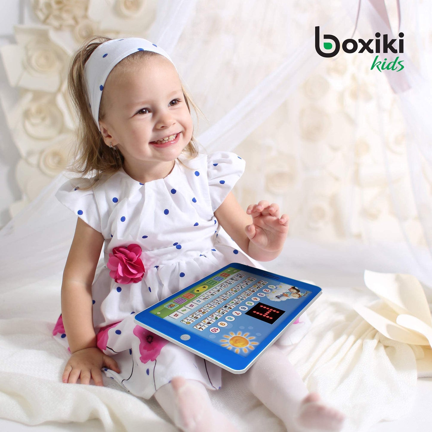Boxiki Kids Spanish-English Learning Tablet | Bilingual ABC Games & Spelling