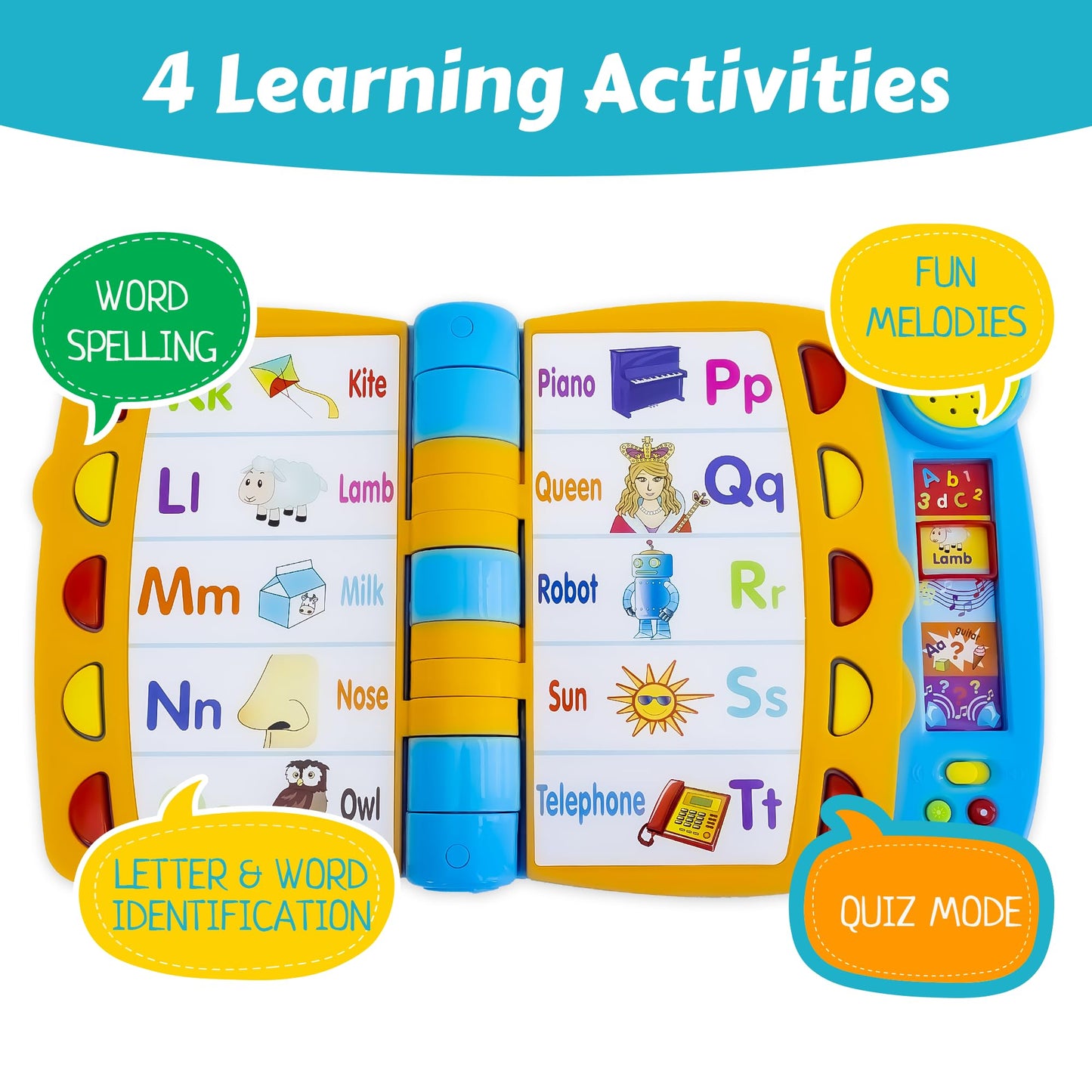 Boxiki Kids Talking Activity Book for 2 Years & Up – 5 Learning Activities