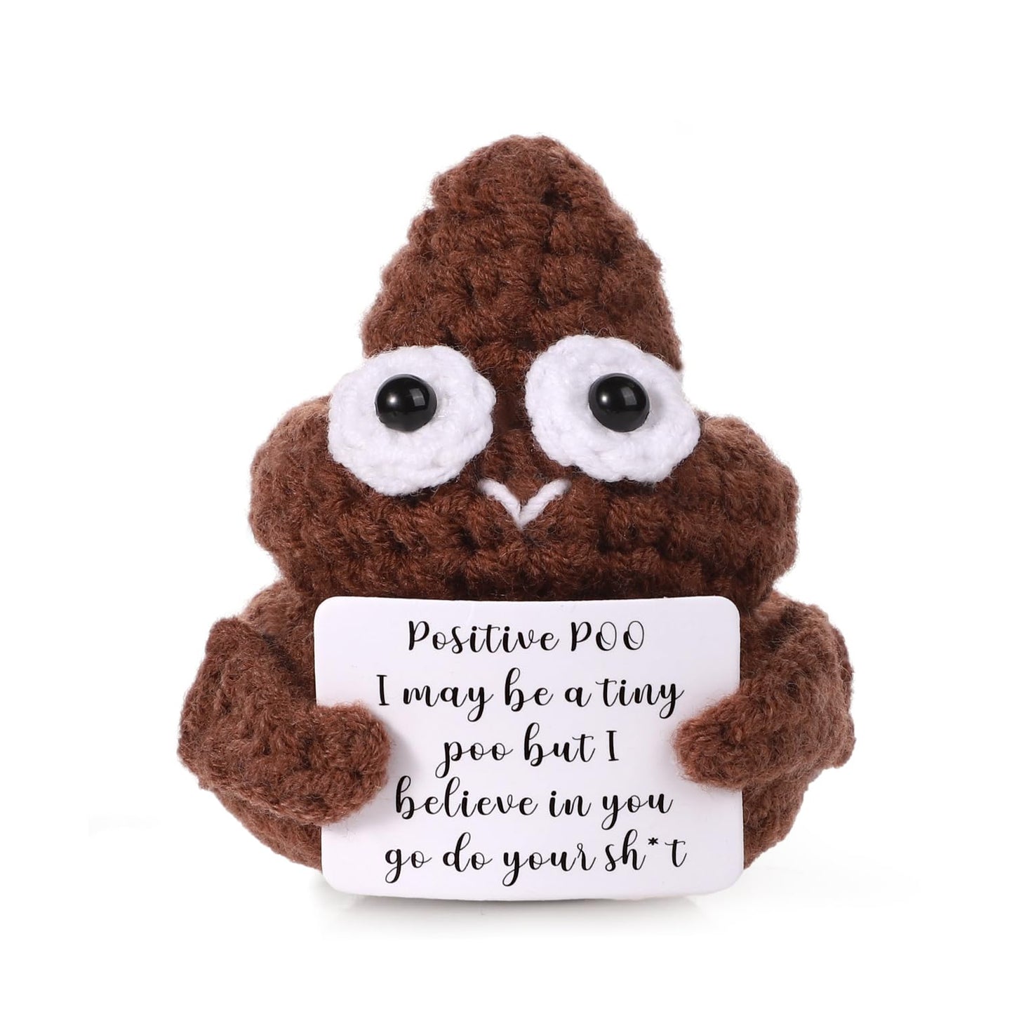 BOXOB Mini Funny Poo Doll - 3in Knitted Encouragement Toy for Gifts
