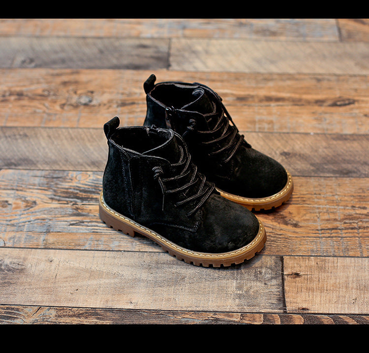 Boys Premium Boots,Children's Classic Boots, Black Army Boots, Summer High Boots