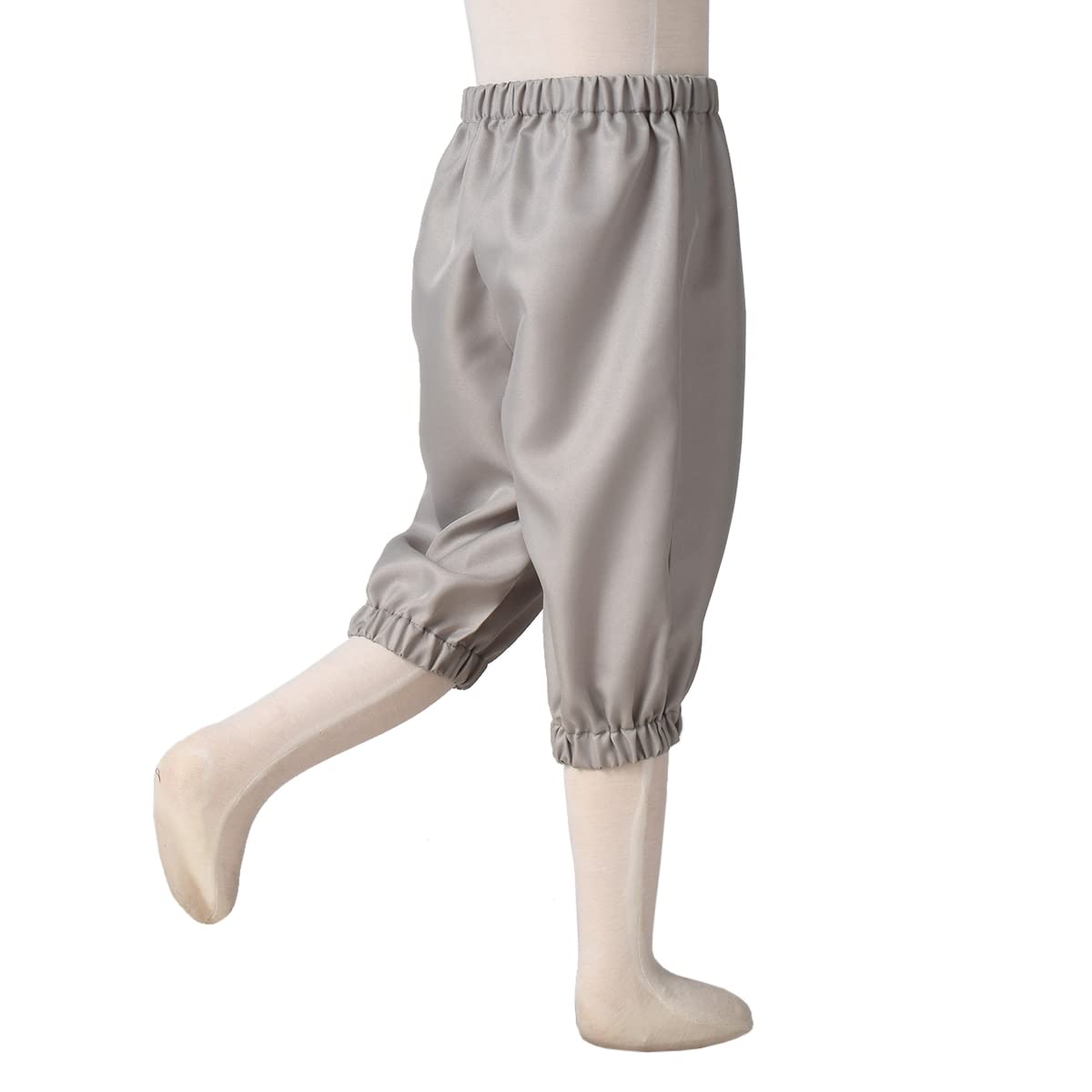BPURB Boys Colonial Costume – 18th Century Pilgrim Knicker Pants Grey