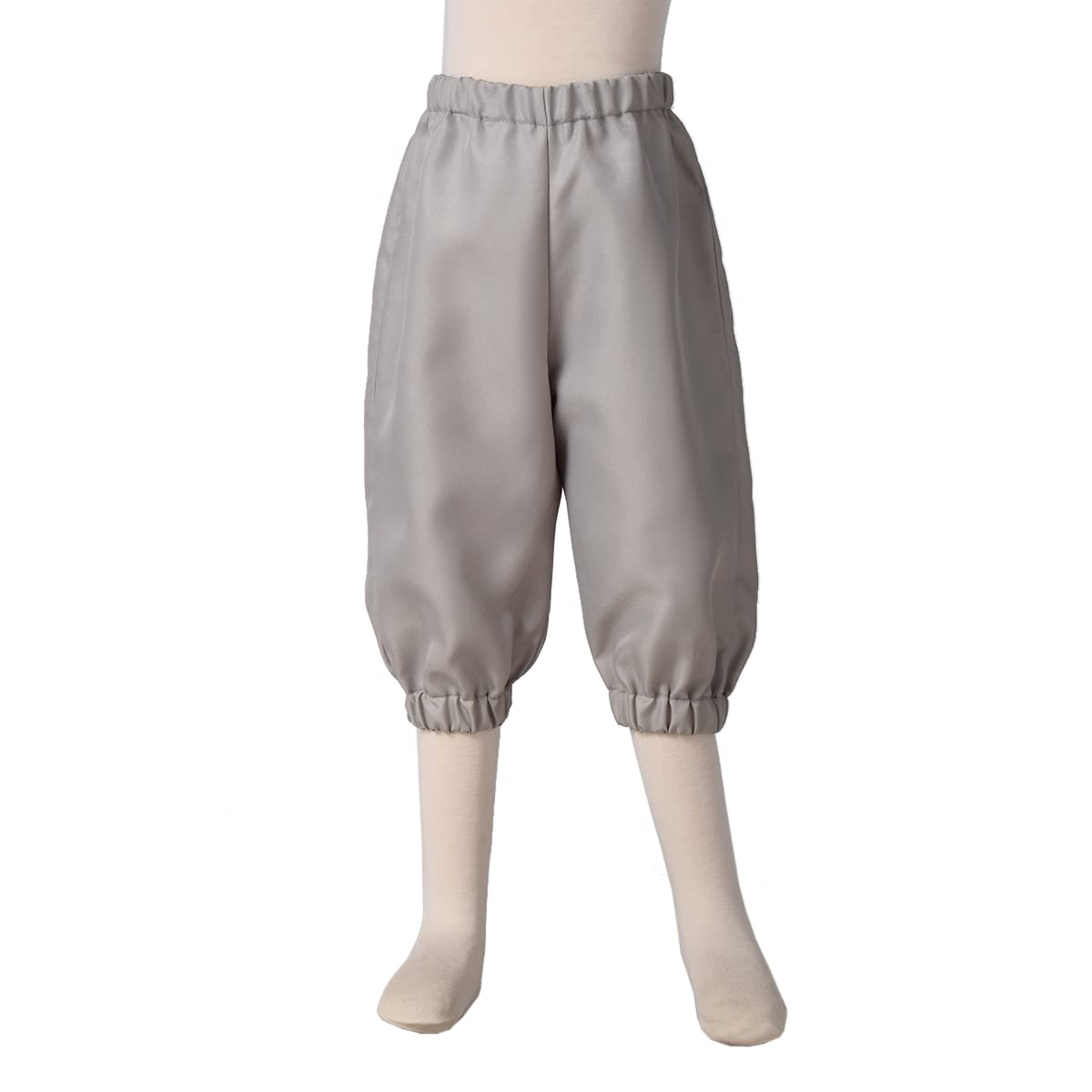 BPURB Boys Colonial Costume – 18th Century Pilgrim Knicker Pants Grey
