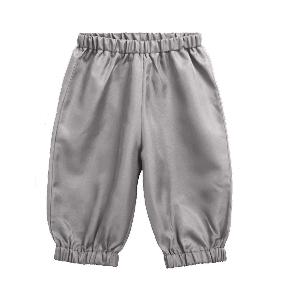 BPURB Boys Colonial Costume – 18th Century Pilgrim Knicker Pants Grey