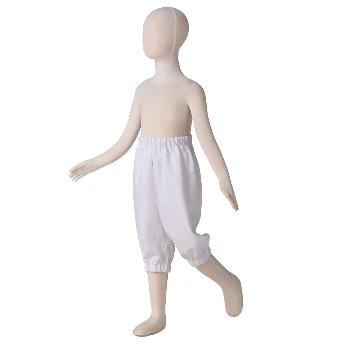 BPURB Boys Colonial Costume – 18th Century Pilgrim Knicker Pants, White