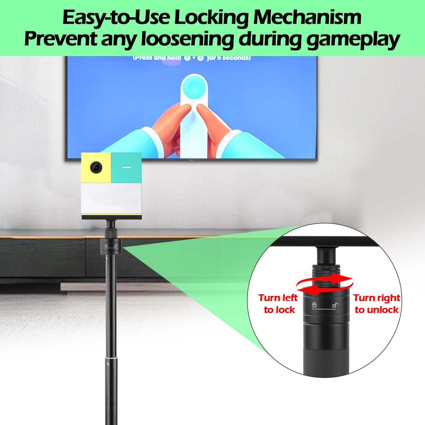 BQDQYBS Tripod Stand for Nex Playground Console – Adjustable Height, Stable Indoor & Outdoor