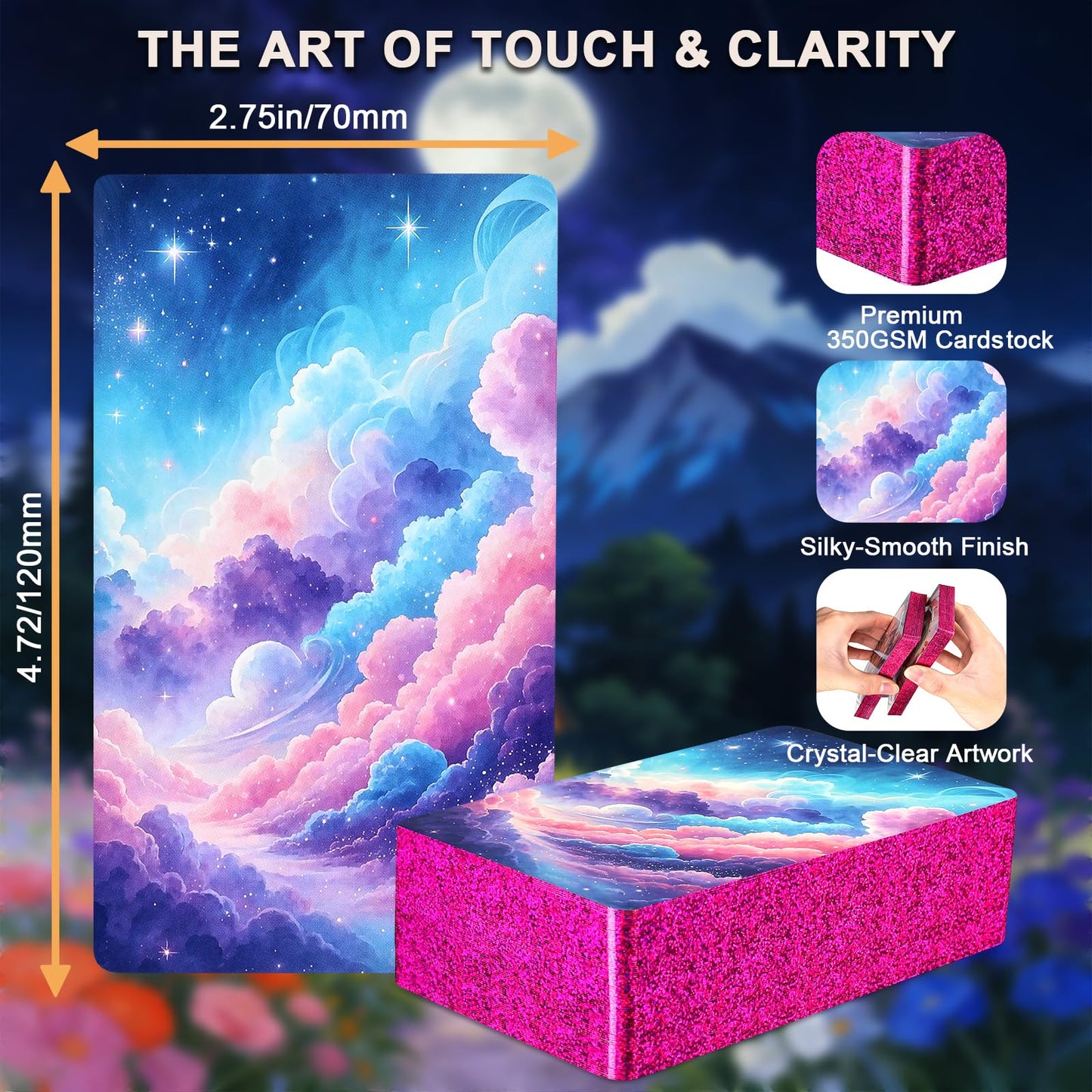 BQLXBABLT Pink Tarot Oracle Lenormand Cards – 3-in-1 Divination Deck for Love, Energy & Career