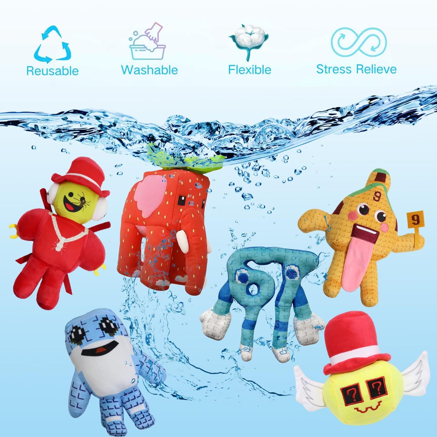 Brainrot Plush Toys – Steal a Brainrot 9.8-inch Red Elephant Plush for Decor & Collectible Gift