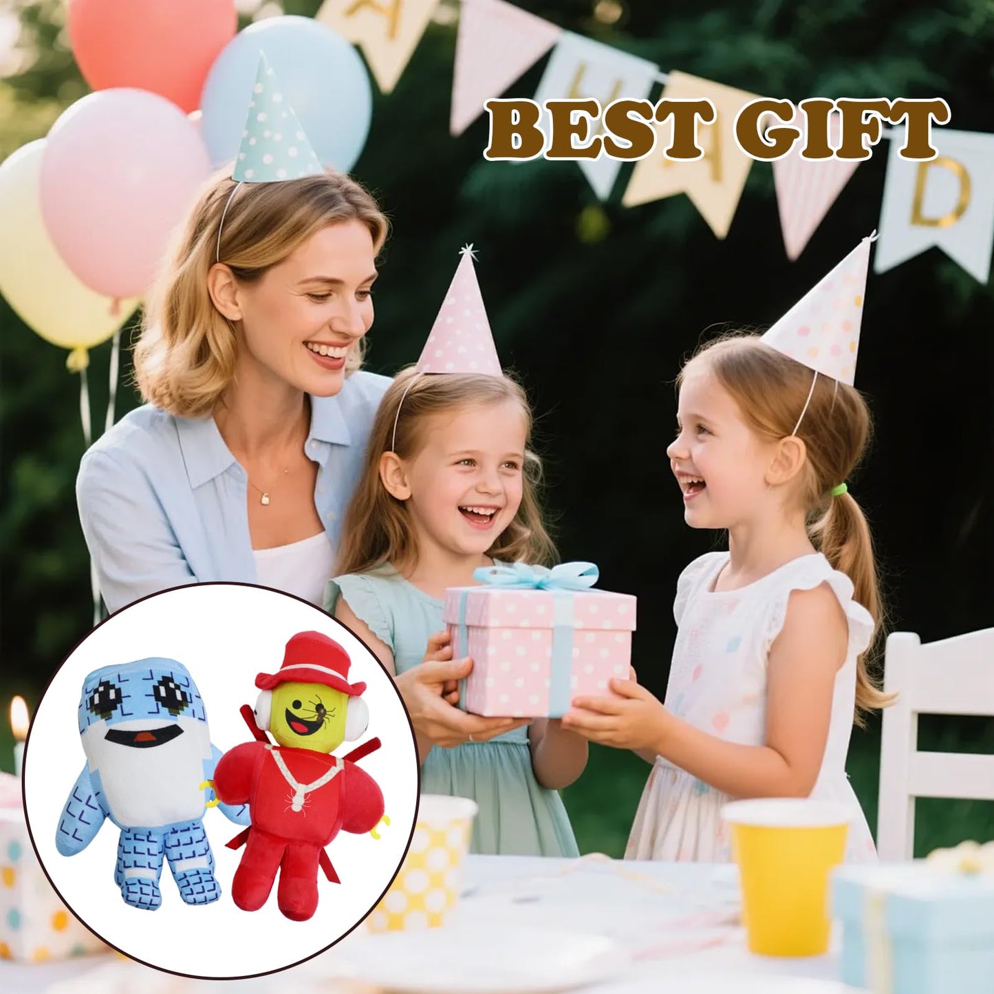 Brainrot Plush Toys – Steal a Brainrot 9.8-inch Red Elephant Plush for Decor & Collectible Gift