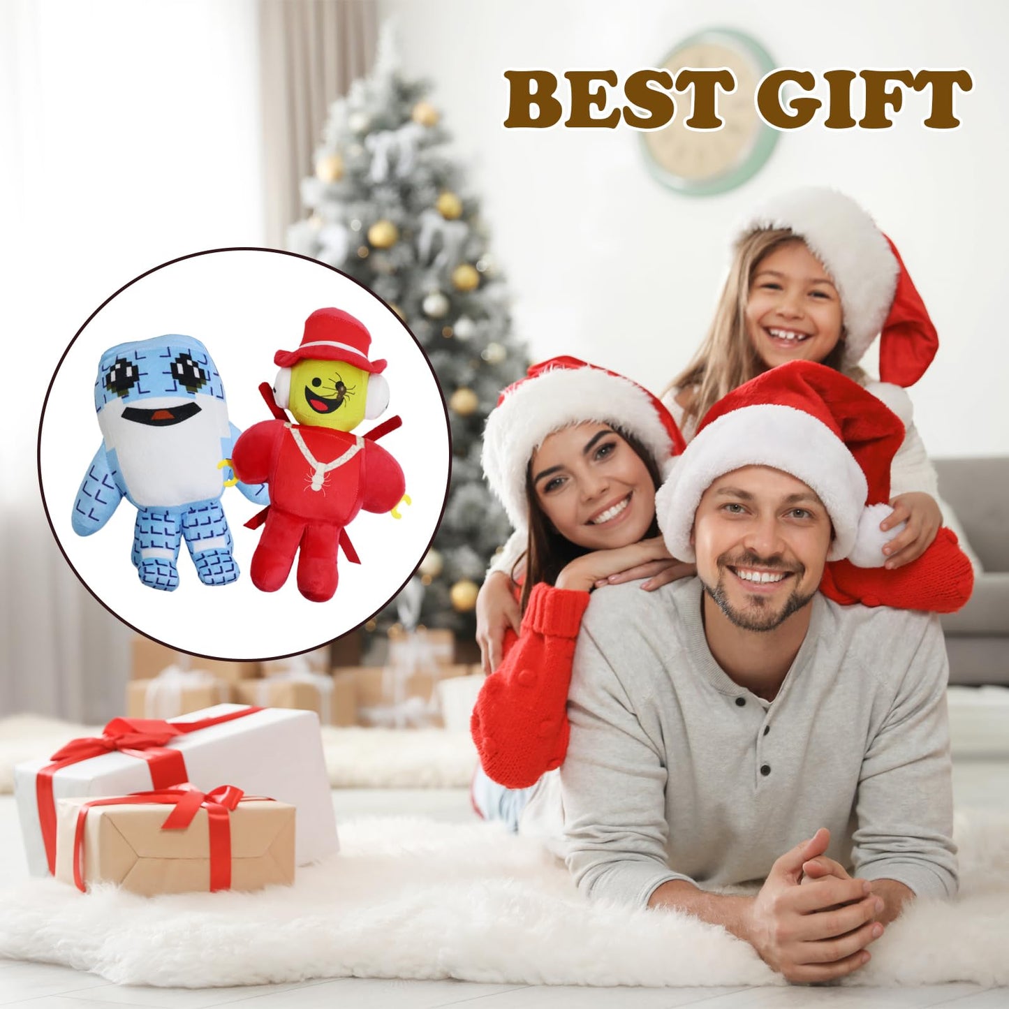 Brainrot Plush Toys – Steal a Brainrot 9.8-inch Red Elephant Plush for Decor & Collectible Gift