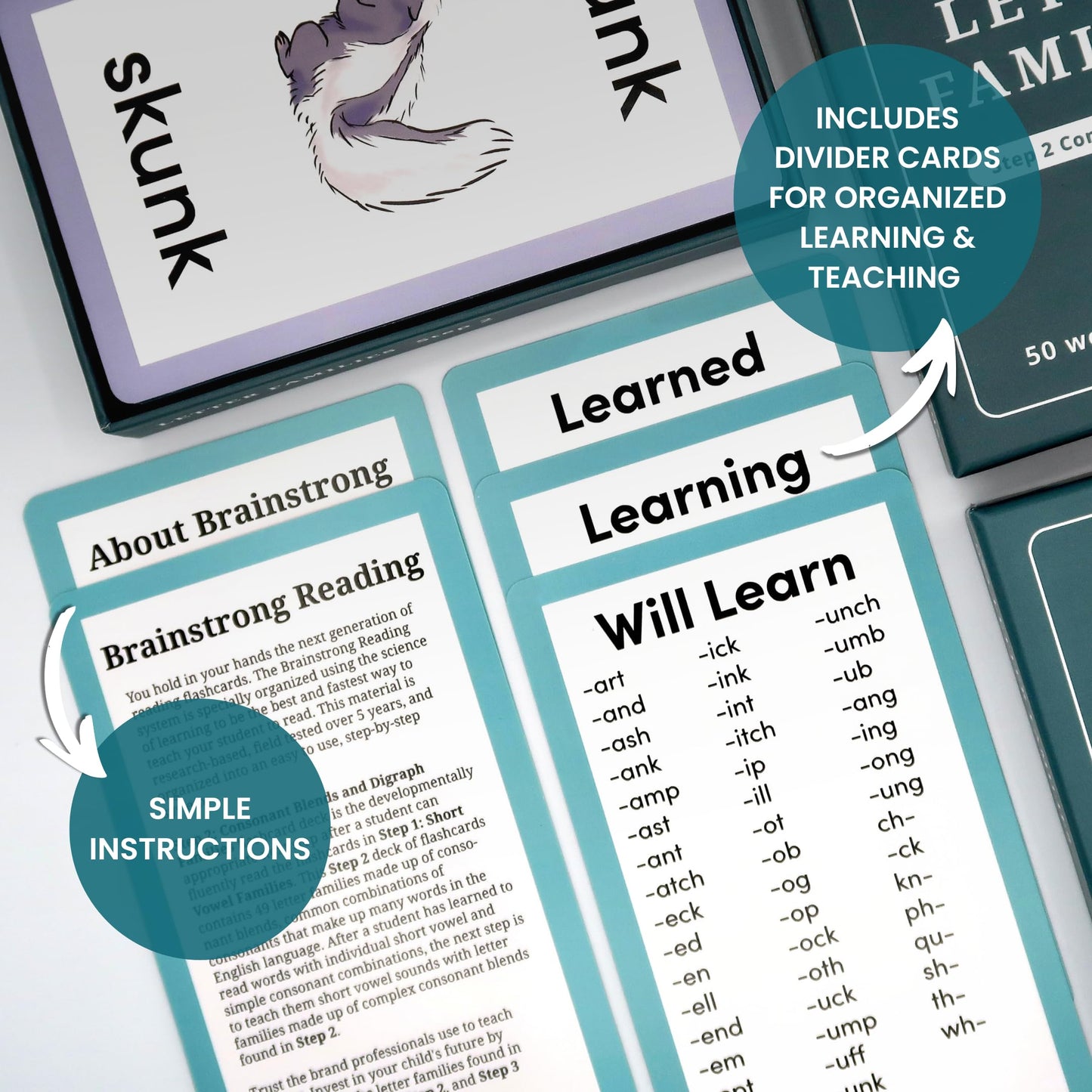 Brainstrong 750 Phonics Words | Learn to Read for Kindergarten–1st Grade | 3-Box Set