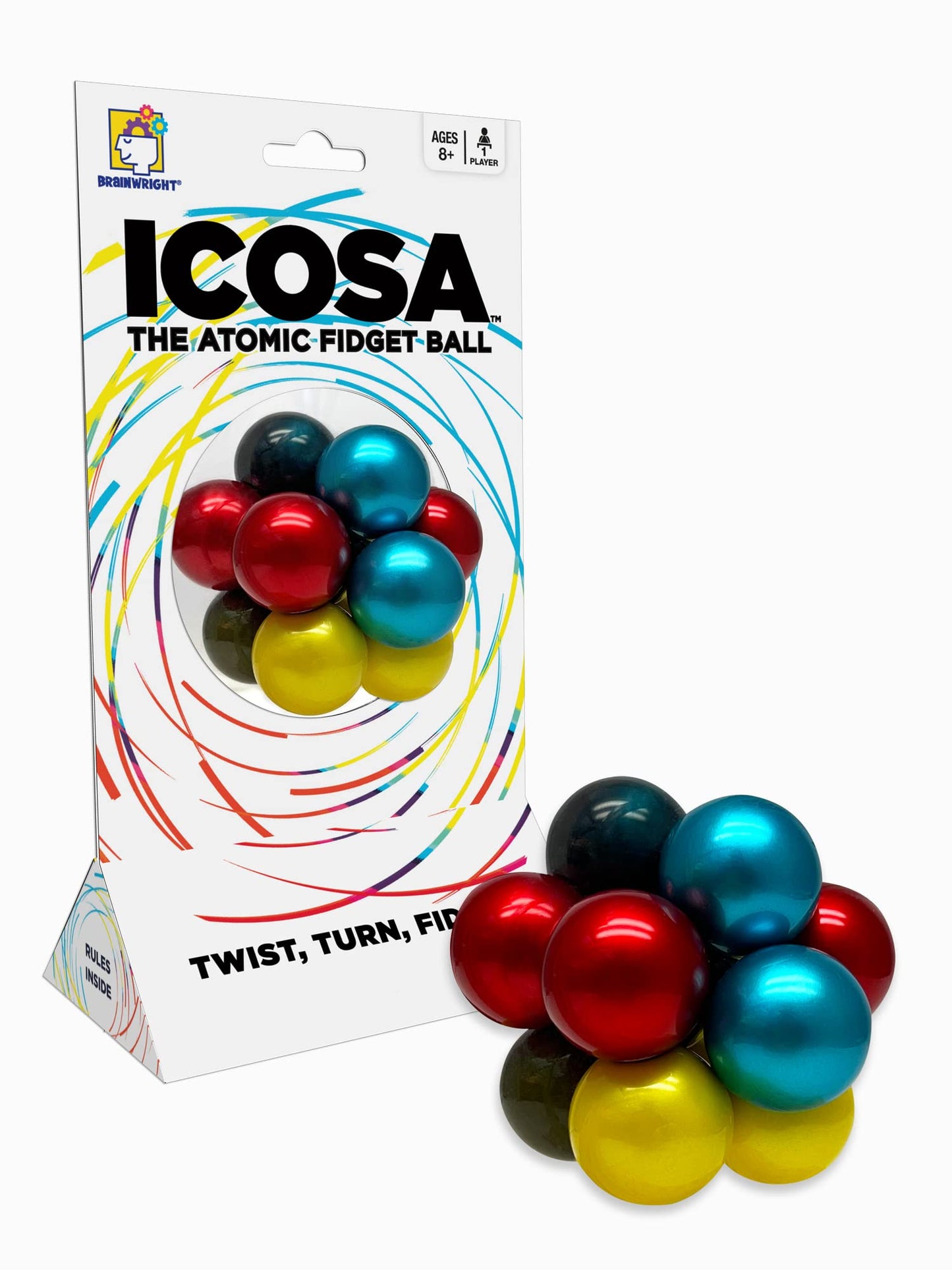 Brainwright ICOSA - The Atomic Fidget Ball | Twist, Turn, Fidget
