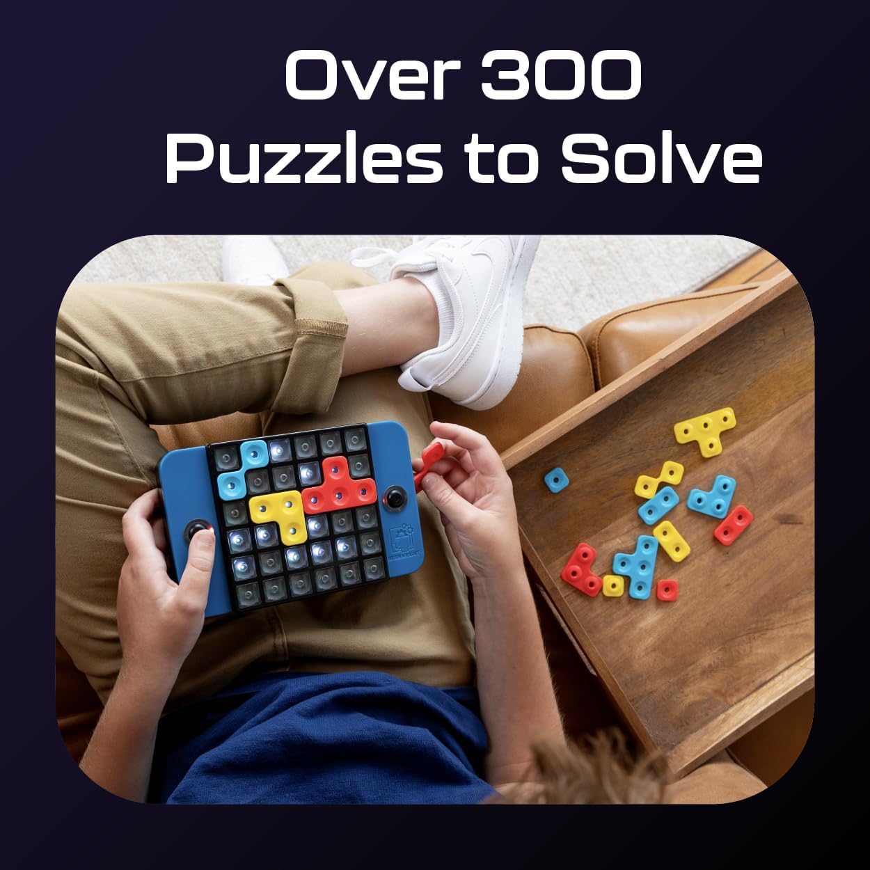 Brainwright Puzzle Bright — Interactive Light-Up Brain Teaser with 300+ Challenges