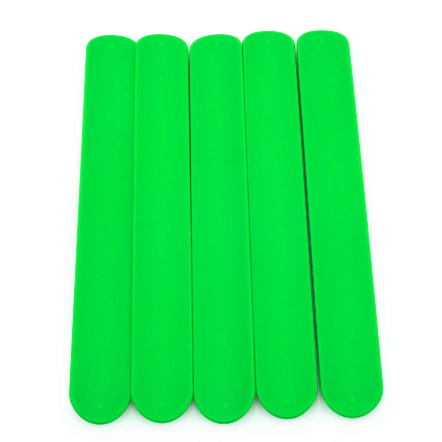 Brandwinlite Green Silicone Slap Bracelets – Durable Kids Wristbands for Toys & Parties
