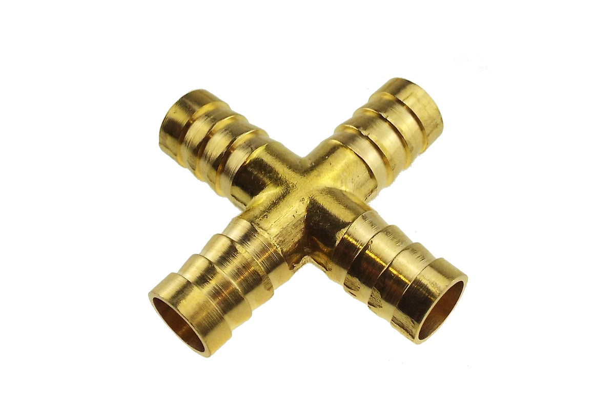 Brass Cross Joiner 8mm