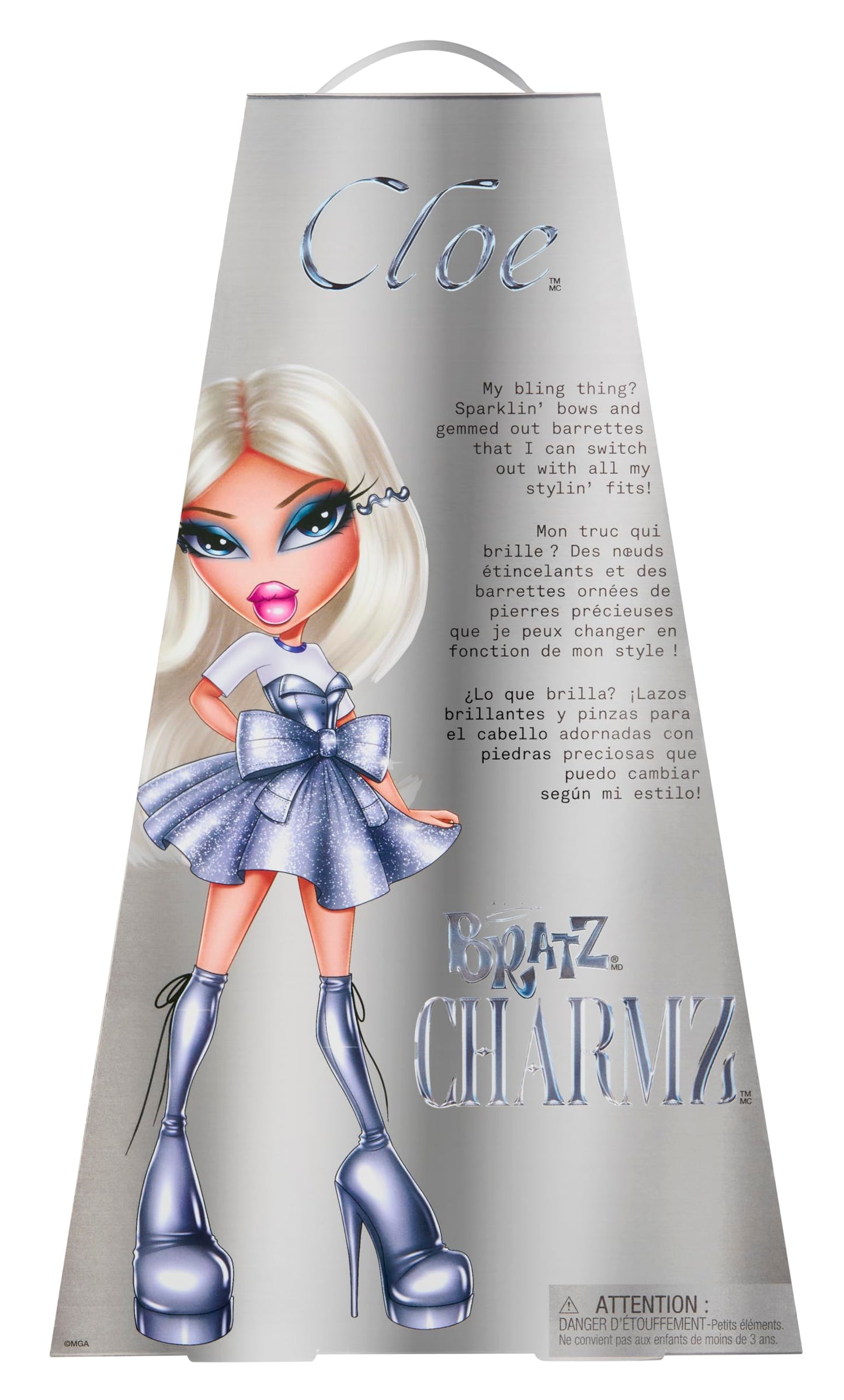 Bratz Charmz Cloe Fashion Doll with Collectible Charm Bracelet | Mix & Match Bling