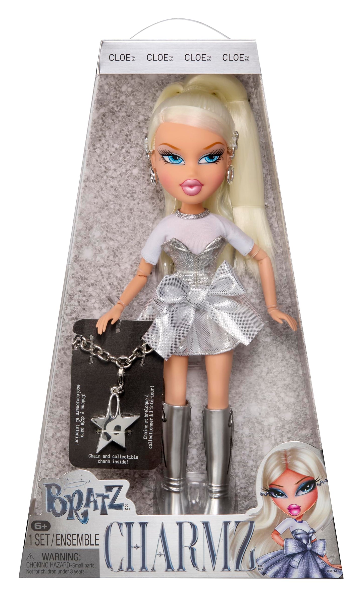 Bratz Charmz Cloe Fashion Doll with Collectible Charm Bracelet | Mix & Match Bling