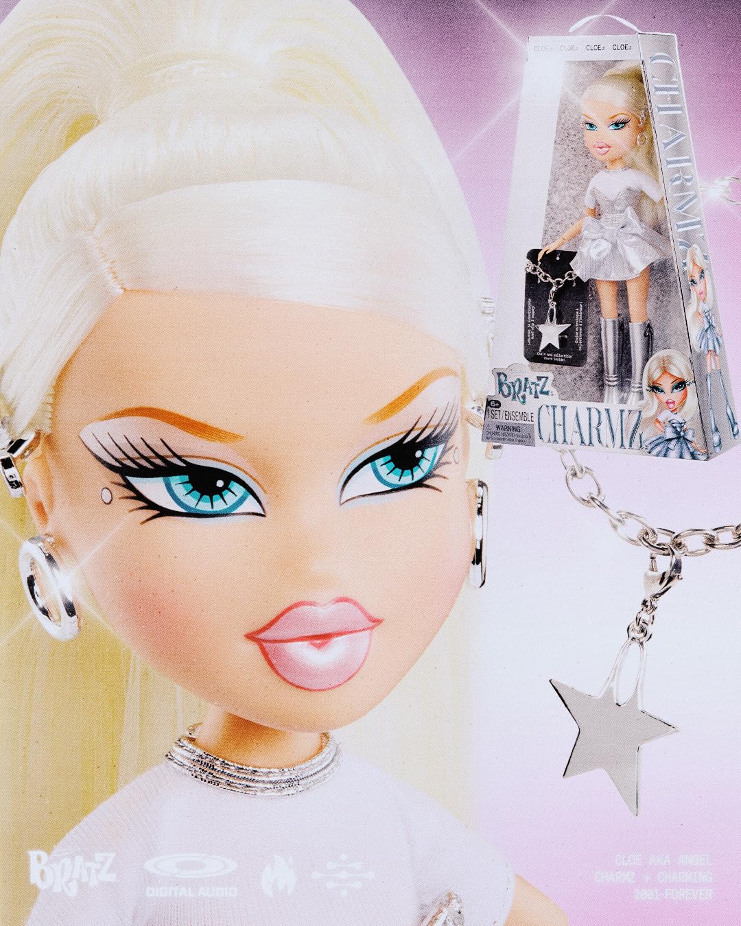 Bratz Charmz Cloe Fashion Doll with Collectible Charm Bracelet | Mix & Match Bling