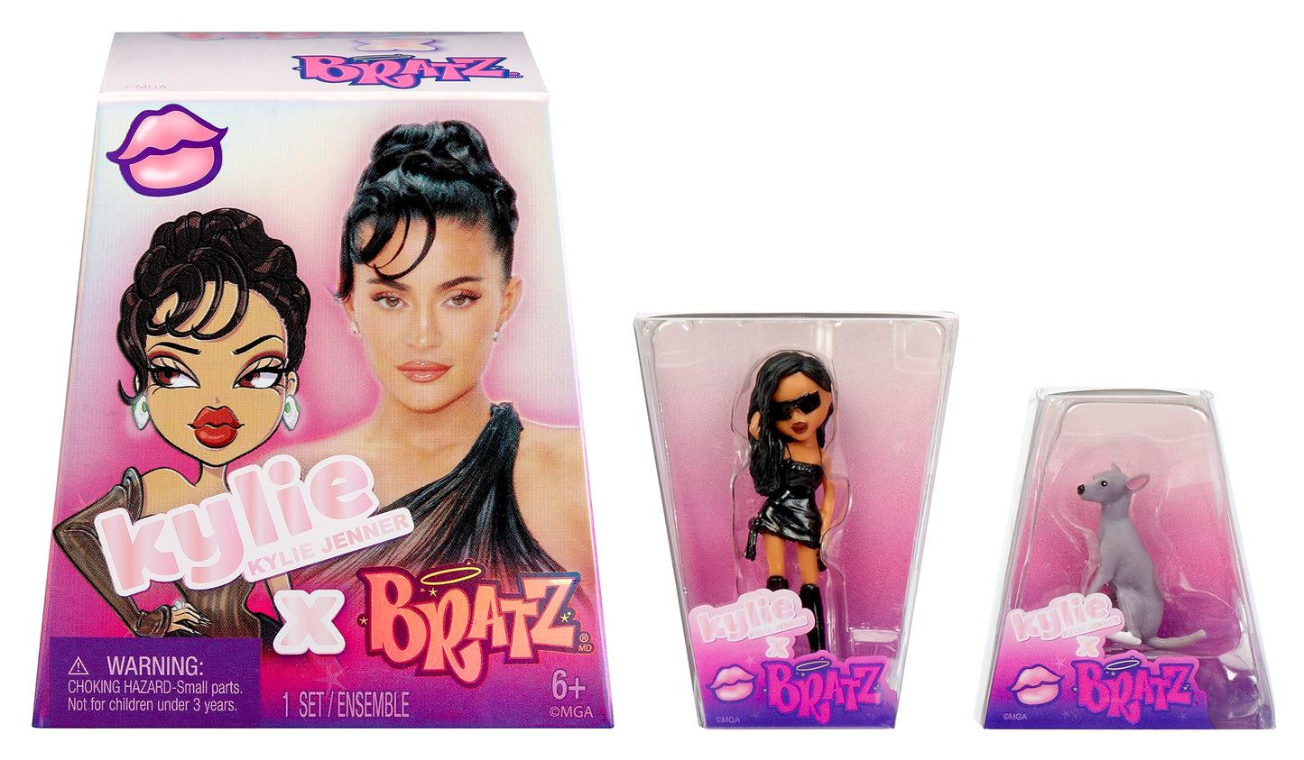 BRATZ x Kylie Jenner Series 1 Collectible Figures – 2 Minis per Pack, Blind Packaging Display