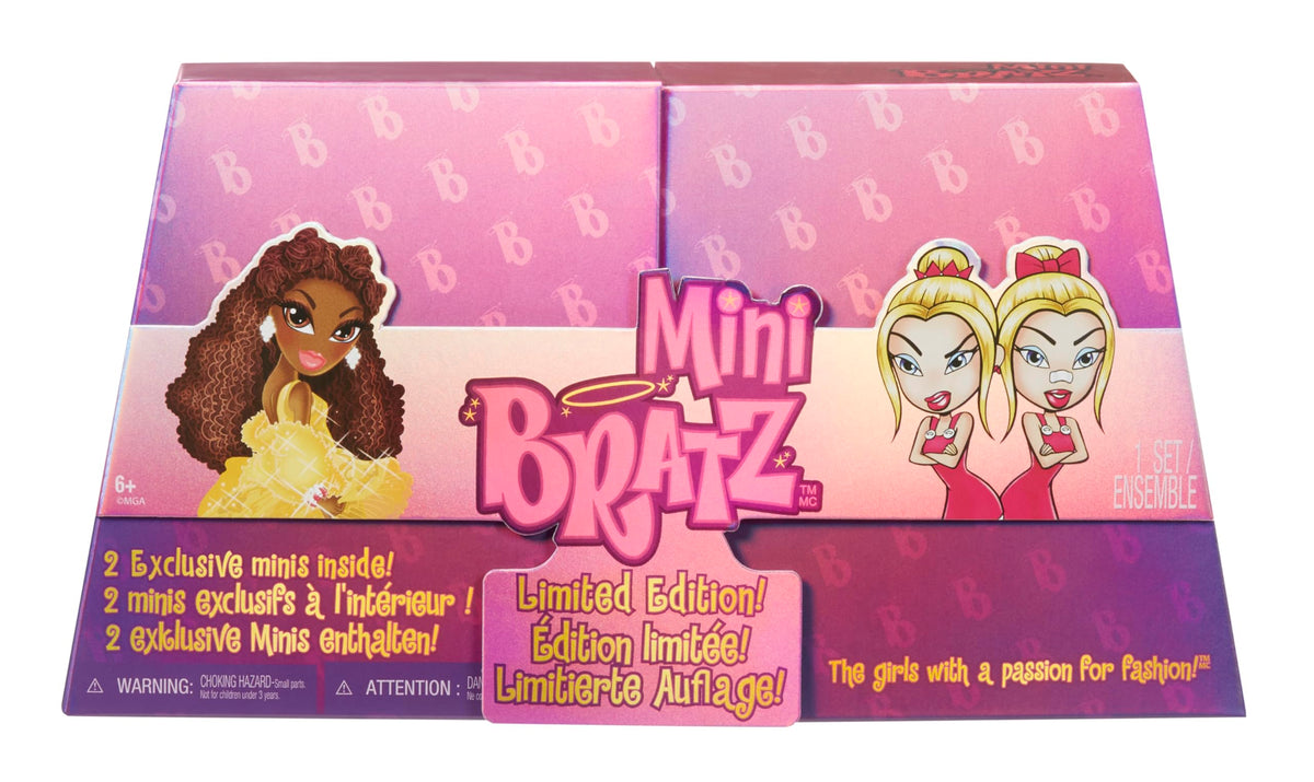 Bratz Miniverse Limited Edition 2-Pack: Holiday Felicia & Tweevils Mini Figures in Display Packaging