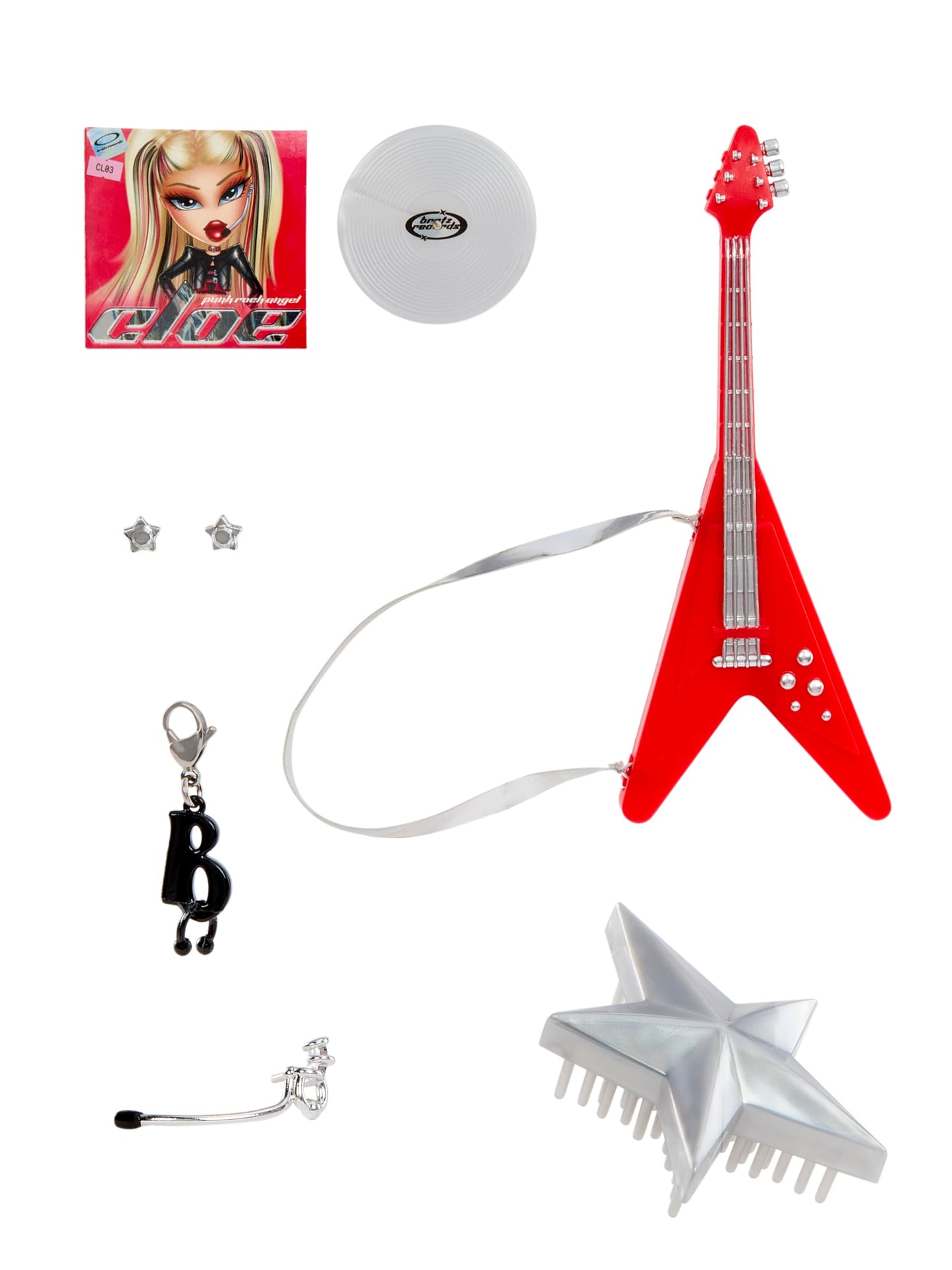 Bratz Pop Starz Cloe Fashion Doll with Accessories and Charm | Collectible Bratz Angelz