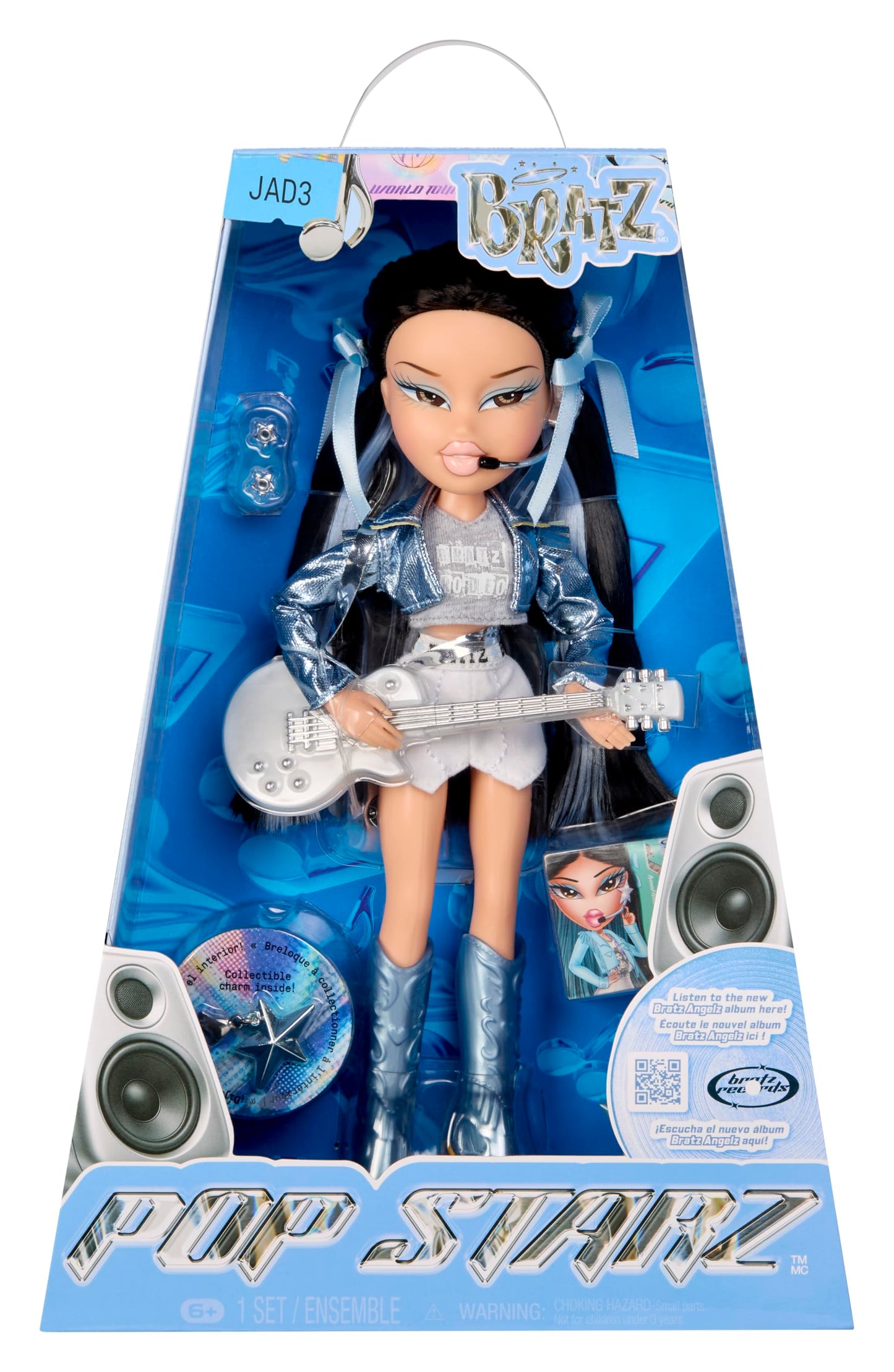 Bratz Pop Starz Jade Fashion Doll with Accessories & Charm | 25th Anniversary