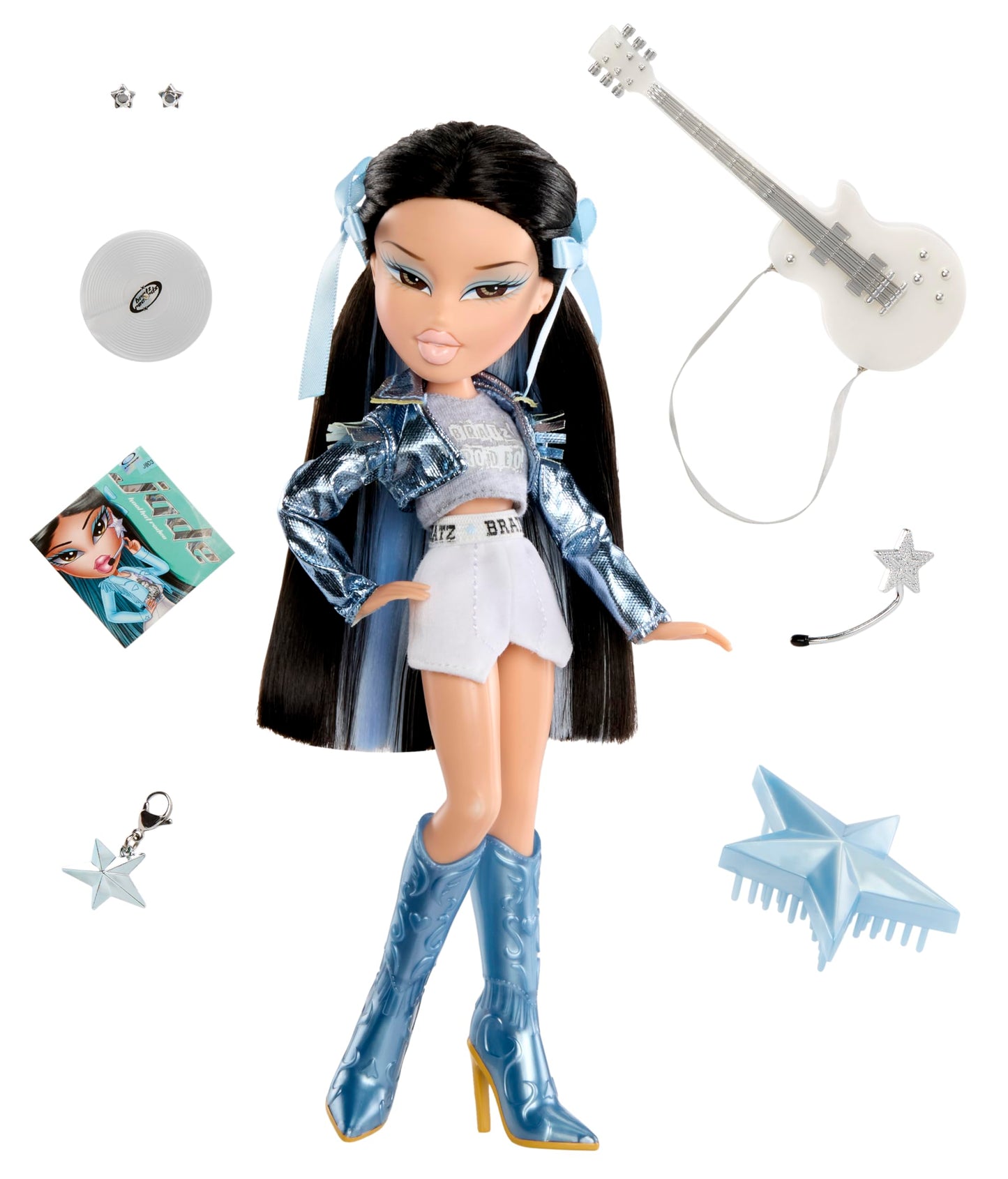 Bratz Pop Starz Jade Fashion Doll with Accessories & Charm | 25th Anniversary