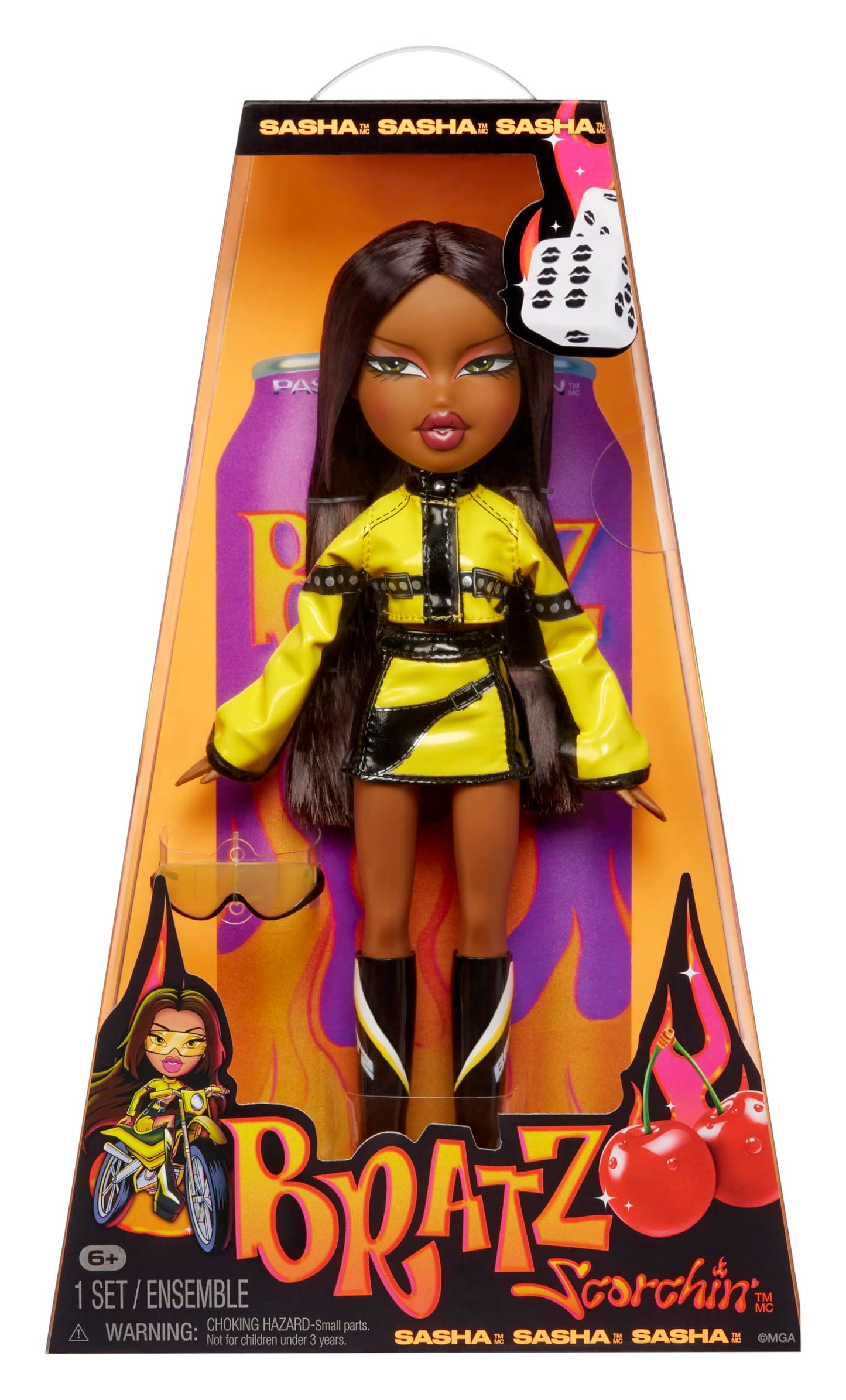 Bratz Scorchin' Sasha Fashion Doll with Accessories – Moto-Inspired Style