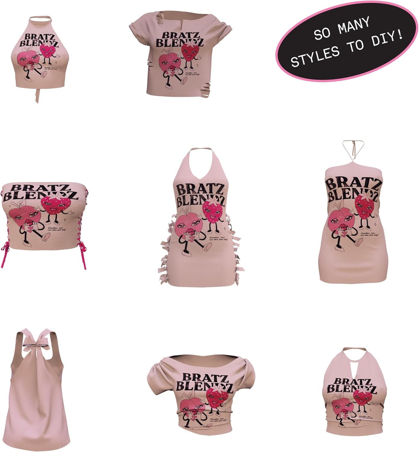Bratz Stylin' Cloe Fashion Doll with Customizable Tee & Accessories